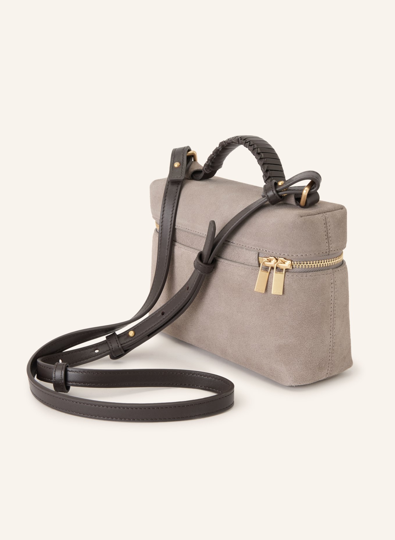 REISS Schoudertas INES: TAUPE / GOUD / MARRON FONCÉ