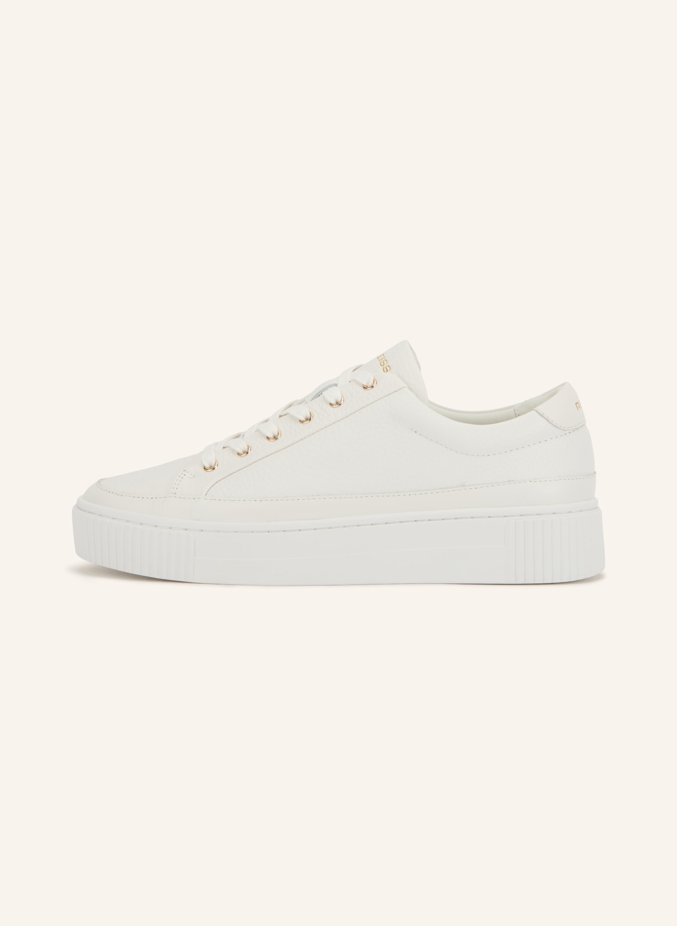 REISS LEANNE-LOW TOP Sneakers: WHITE