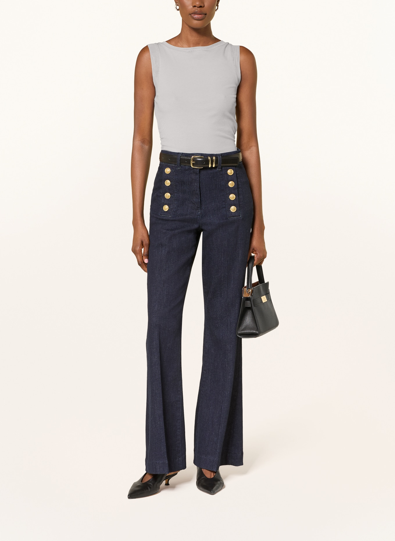 REISS TRINNY Top: LIGHT GRAY