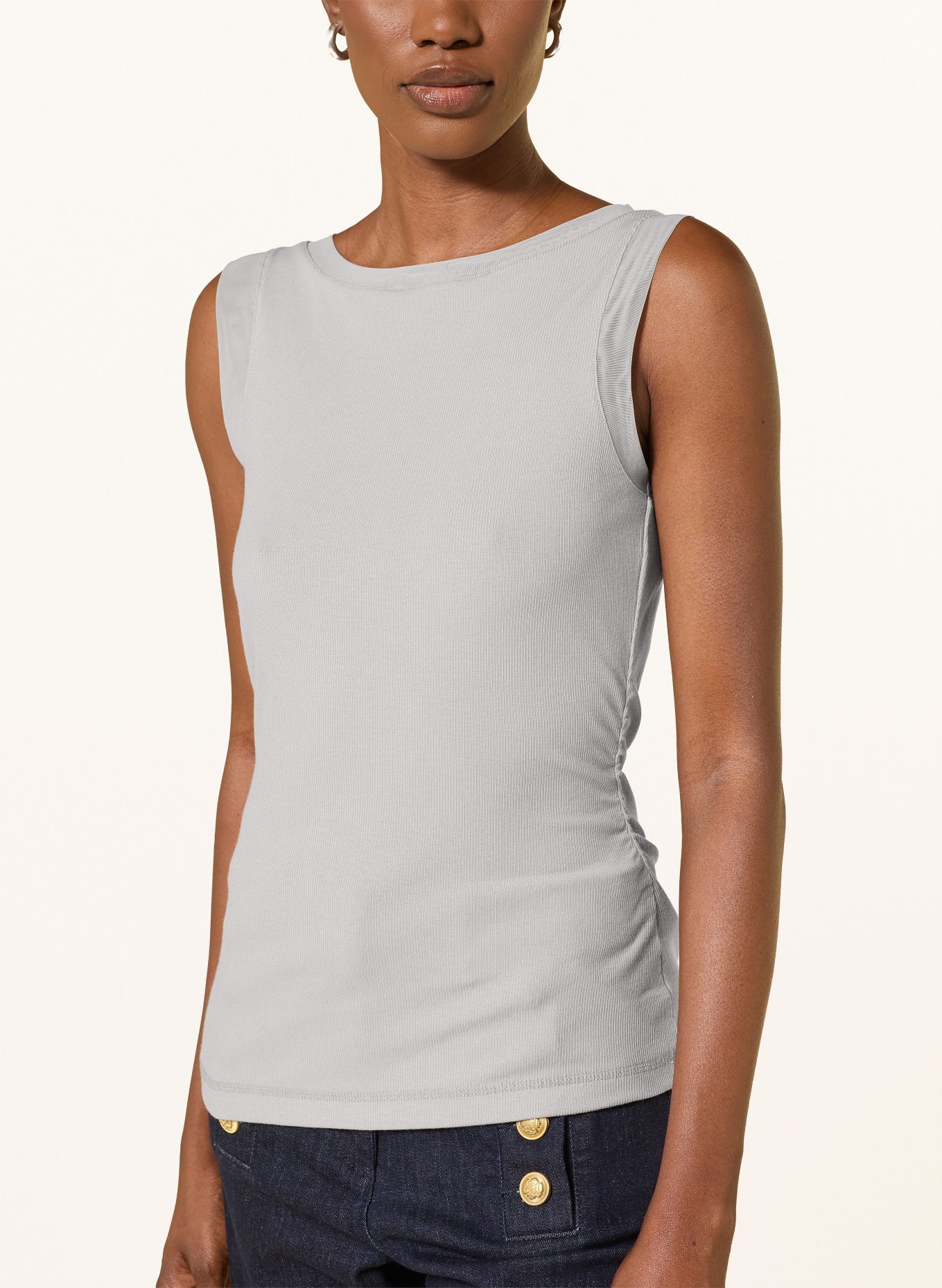 REISS TRINNY Top: LIGHT GRAY