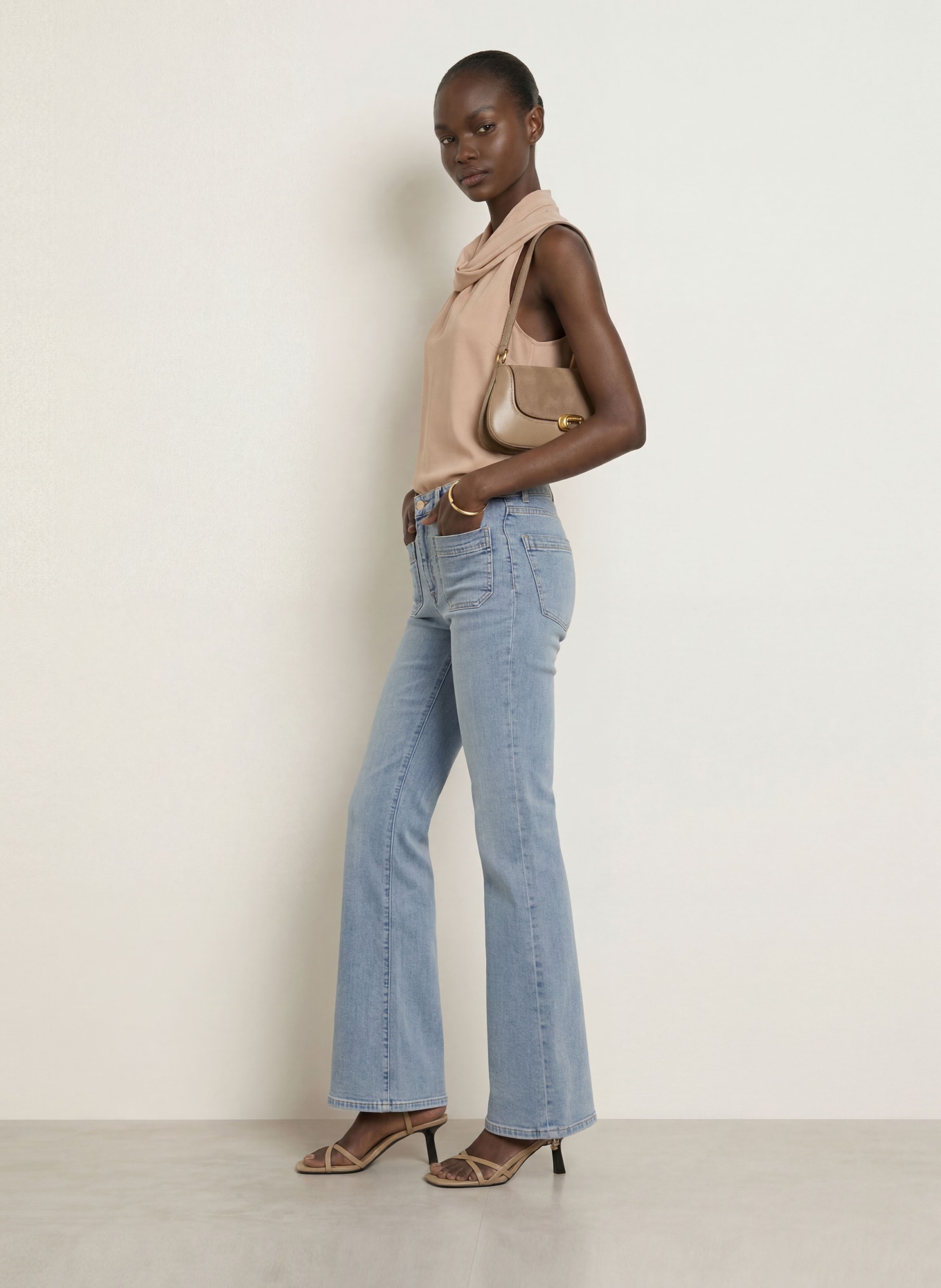REISS Blousetop TAYLOR: BEIGE