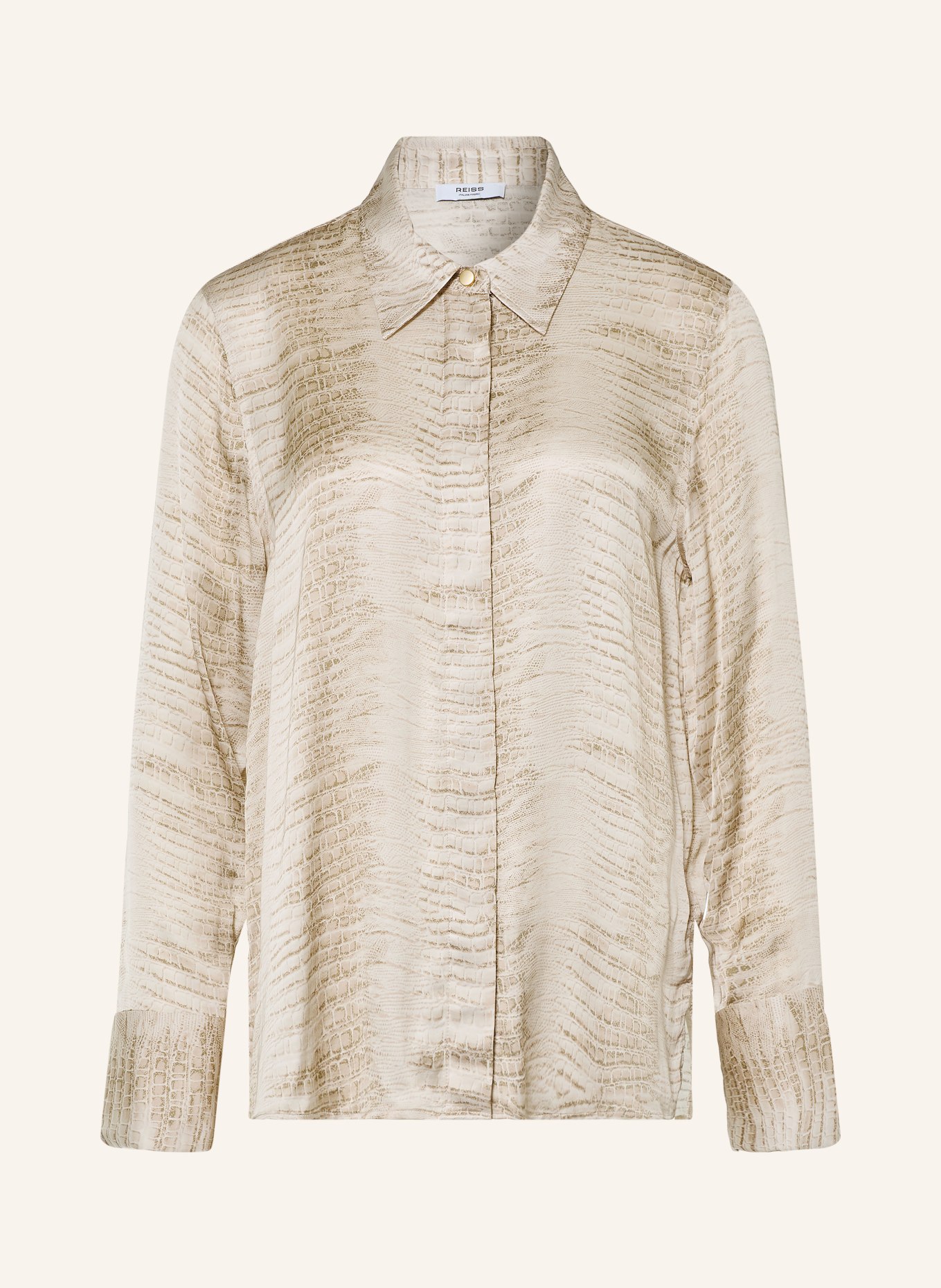 REISS Satinblus ANNIE: BEIGE