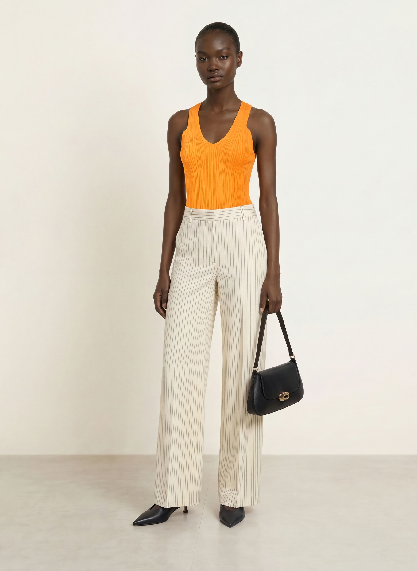 REISS Top HARRIS: JASKRAWY POMARAŃCZOWY