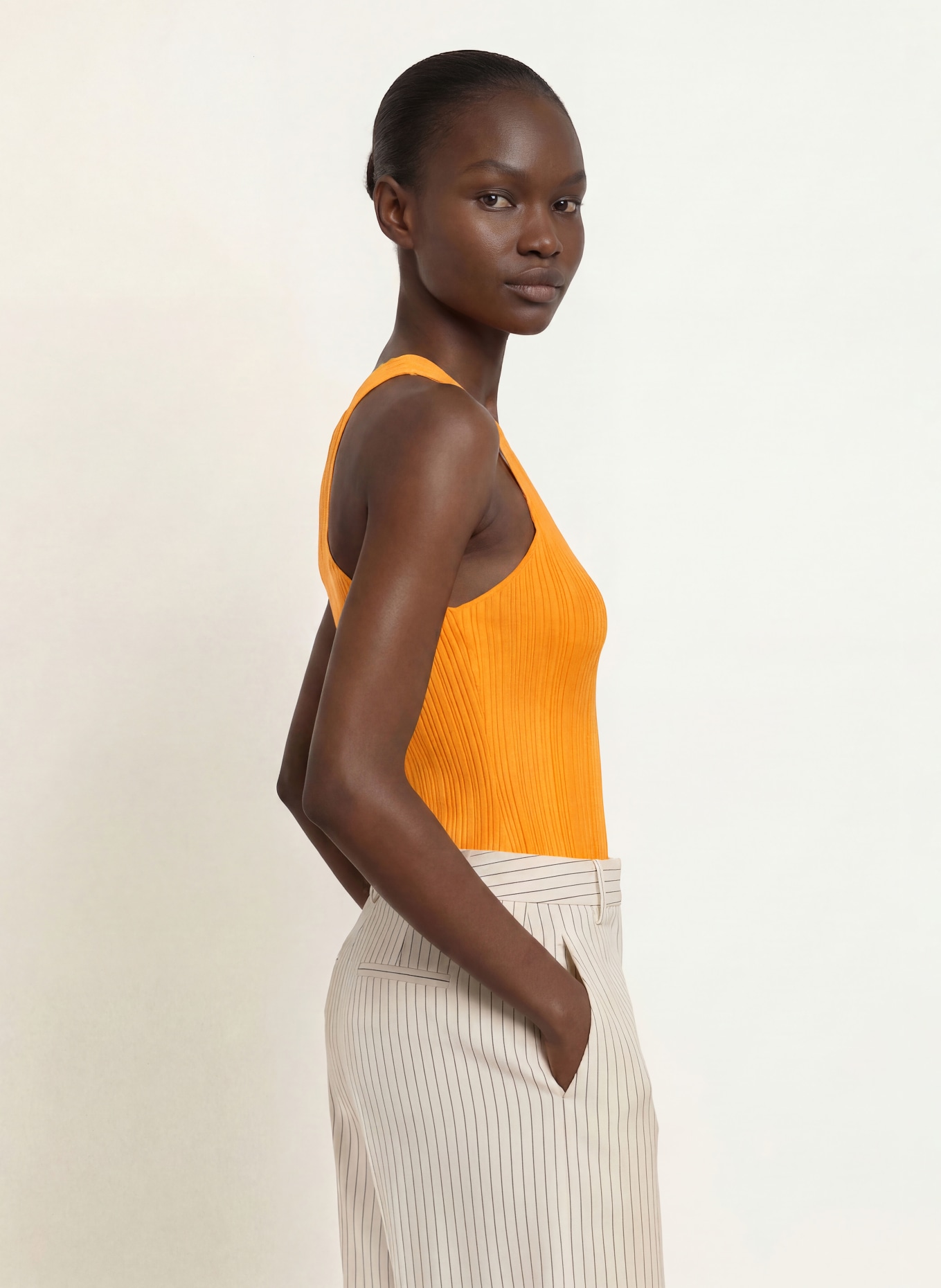 REISS Top HARRIS: JASKRAWY POMARAŃCZOWY