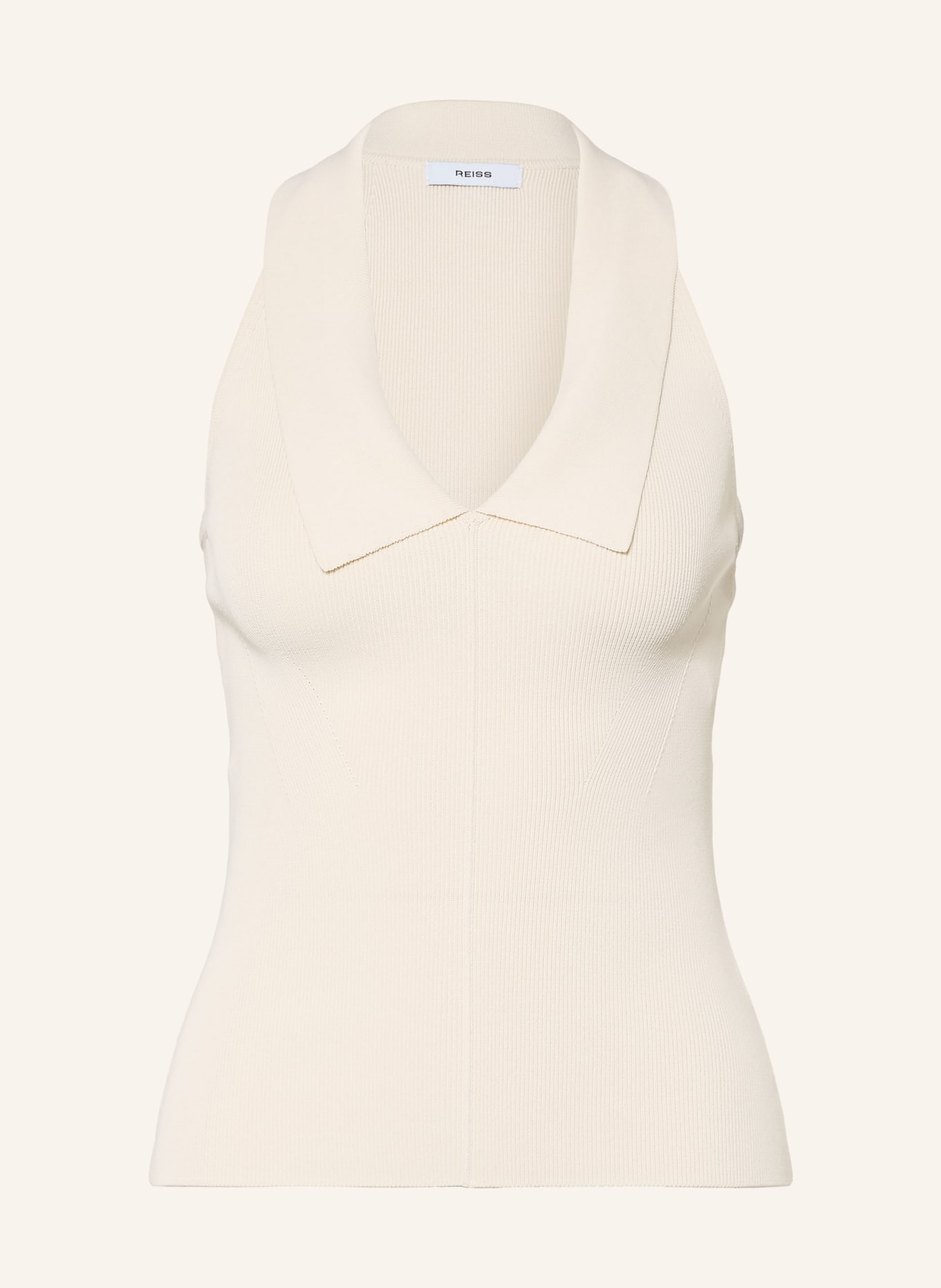 REISS Stricktop VERA: ECRU