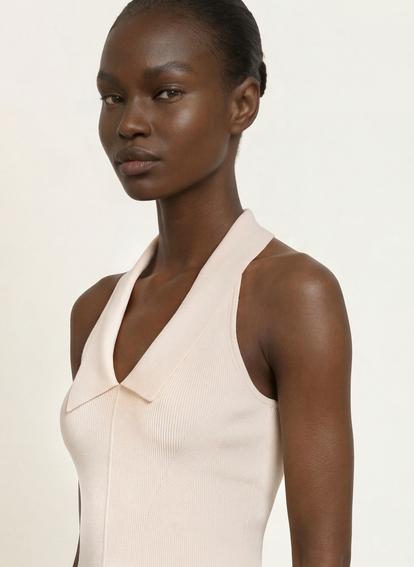 REISS Stricktop VERA: ECRU