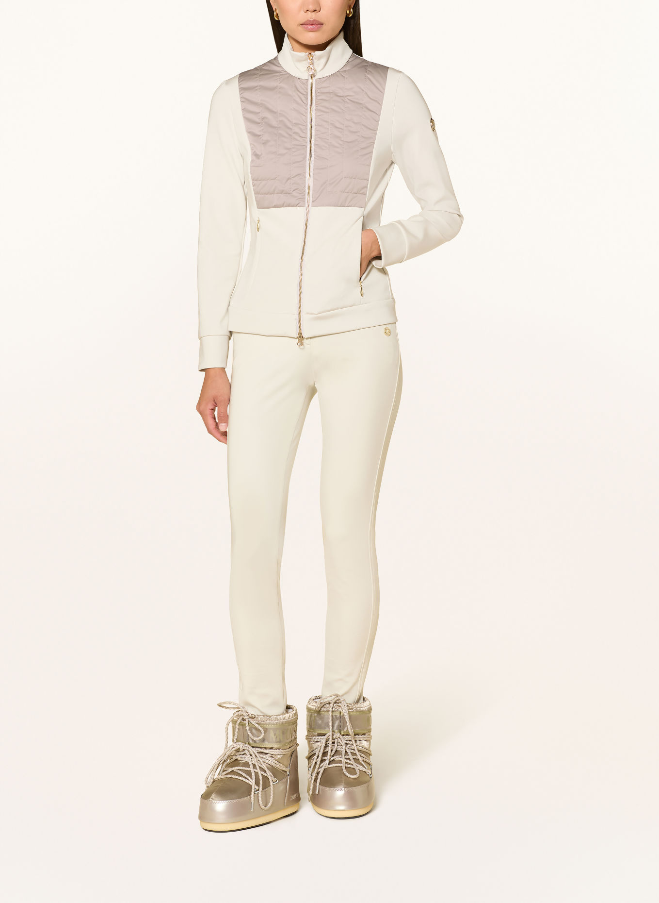 SPORTALM Jas van gemengde materialen: BEIGE / CRÈME