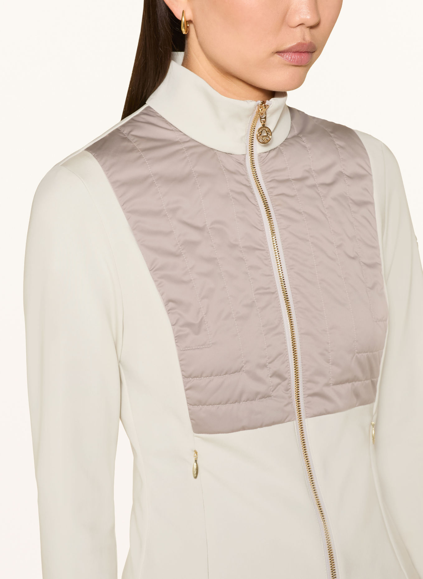 SPORTALM Jas van gemengde materialen: BEIGE / CRÈME