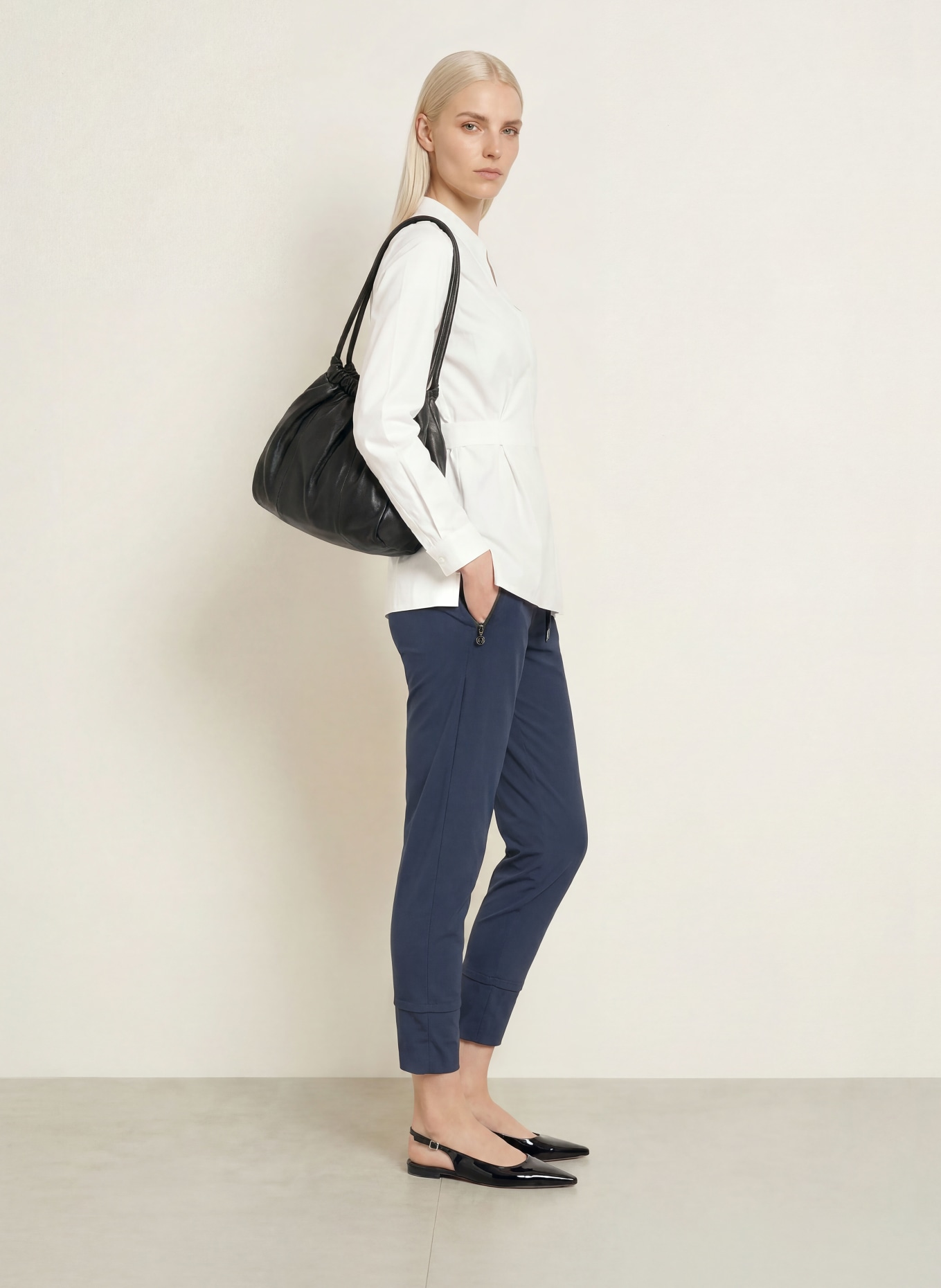 SPORTALM Broek in joggingstijl: DONKERBLAUW