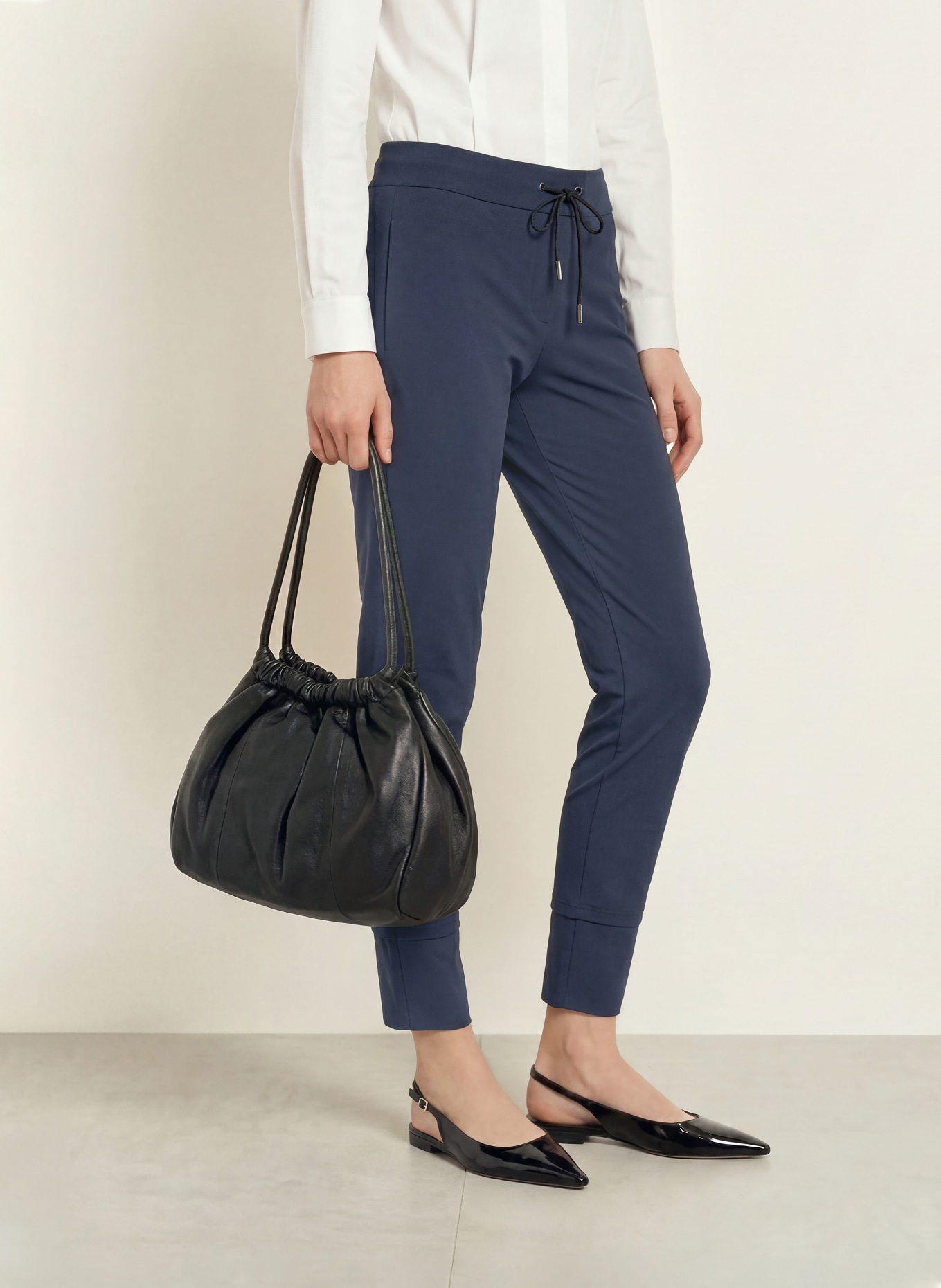 SPORTALM Broek in joggingstijl: DONKERBLAUW
