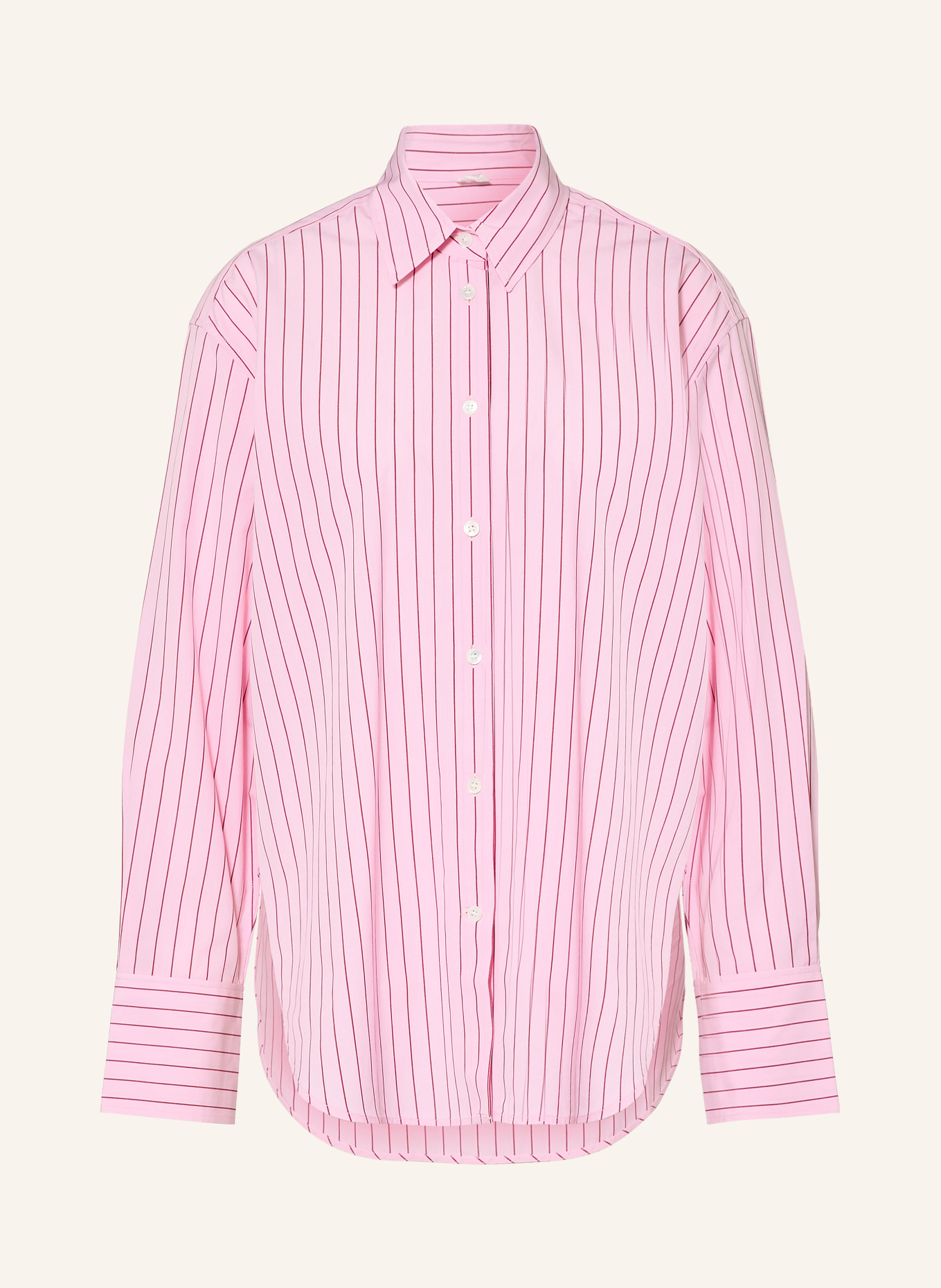 ARKET Hemdbluse: ROSA / DUNKELROT