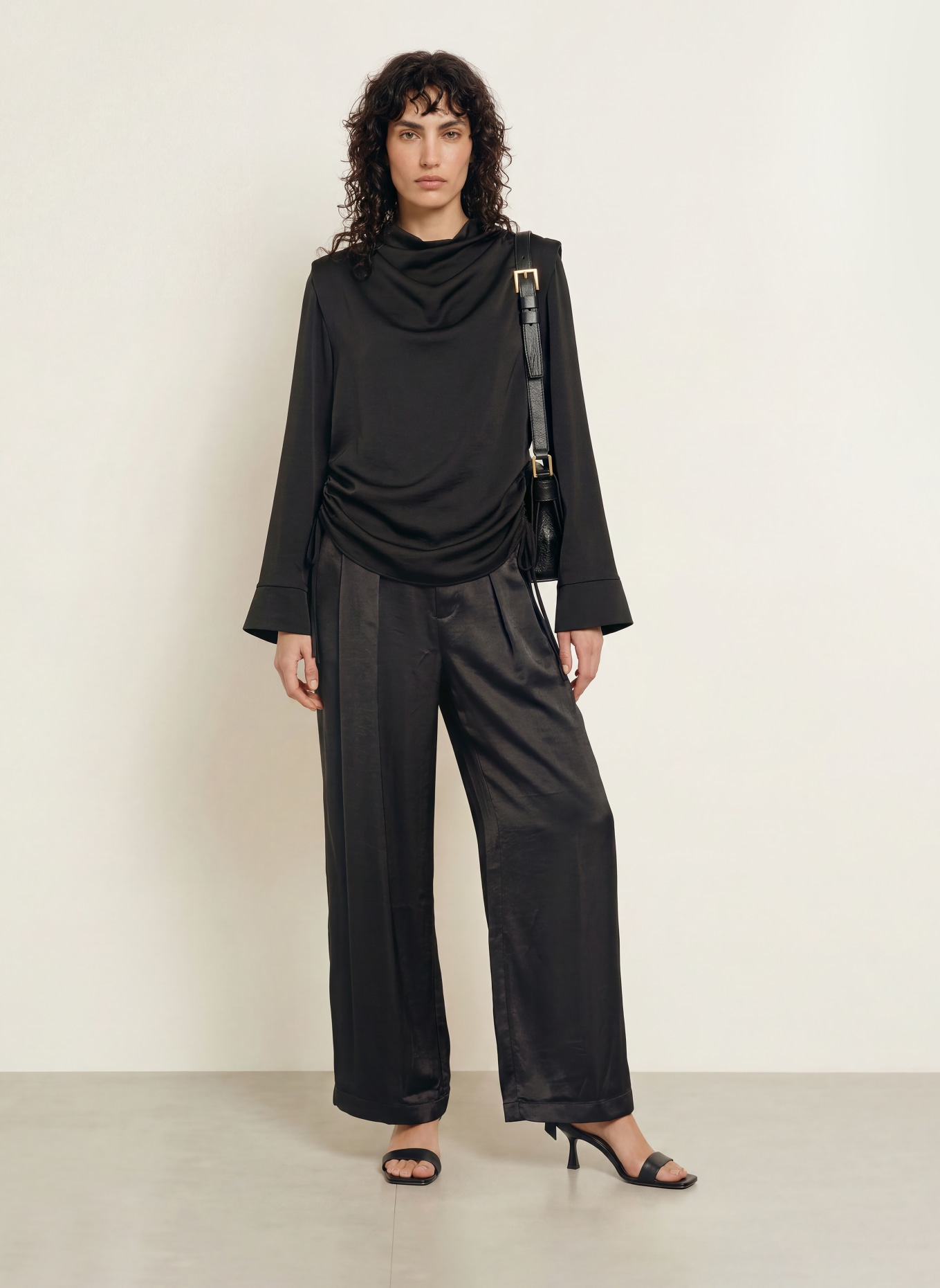 ALLSAINTS LESLIE Shirt blouse: BLACK