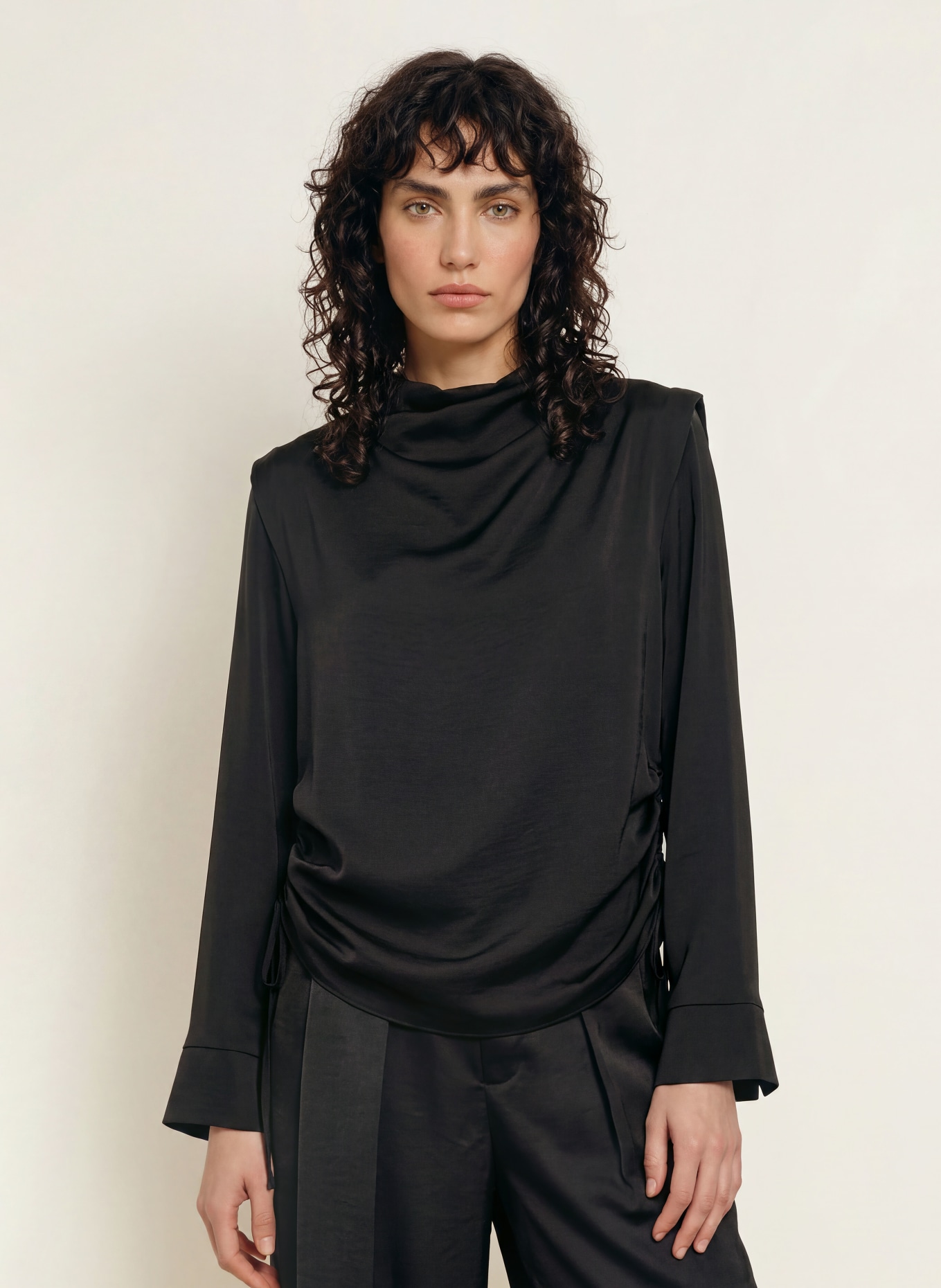 ALLSAINTS LESLIE Shirt blouse: BLACK