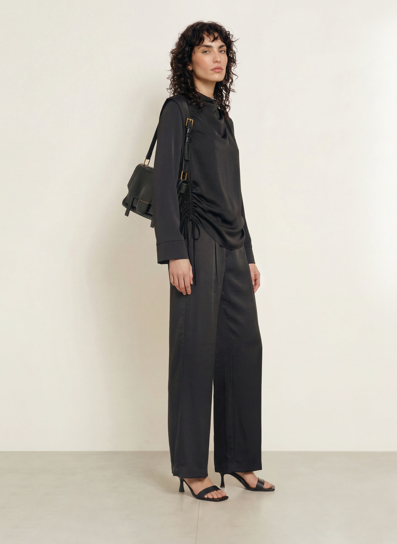 ALLSAINTS LESLIE Shirt blouse: BLACK