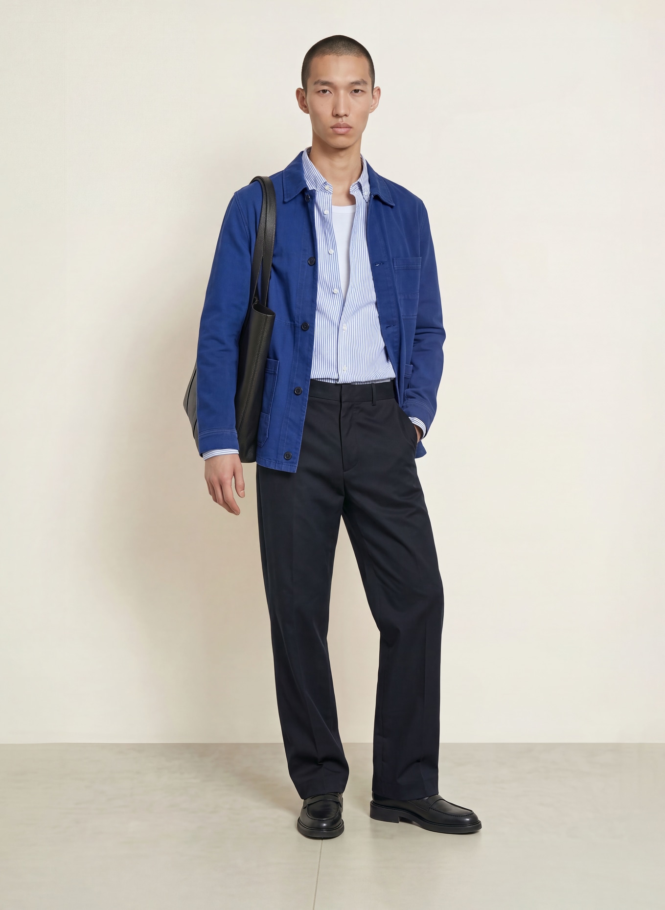 ARKET Chino coupe classique: 002 DARK BLUE