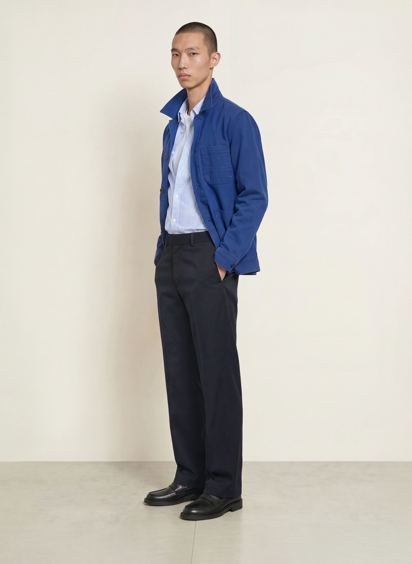 ARKET Chino coupe classique: 002 DARK BLUE