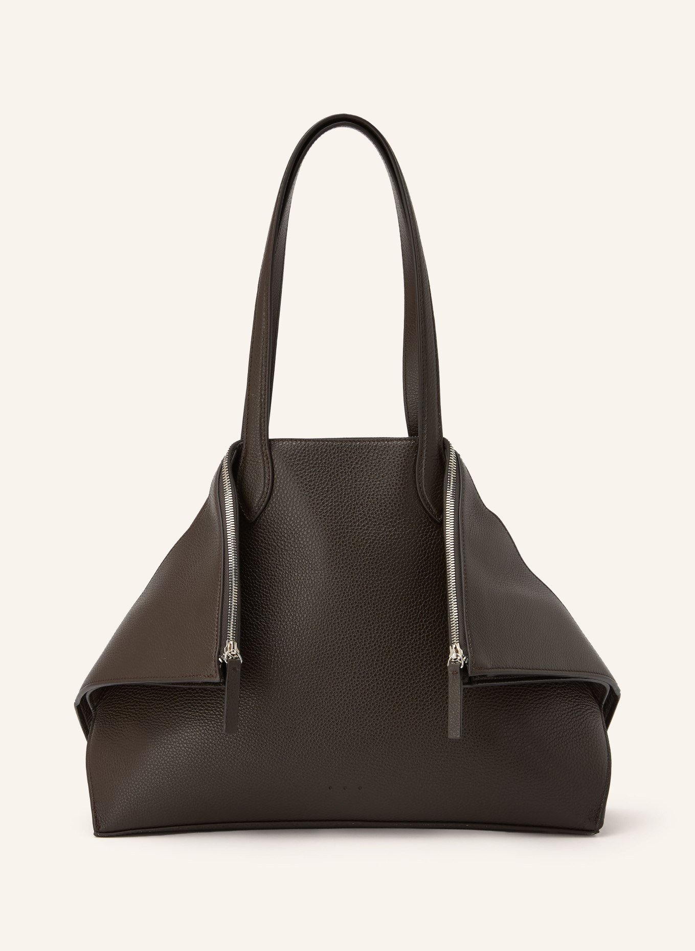 AESTHER EKME Shoppers: DARK BROWN / SILVER
