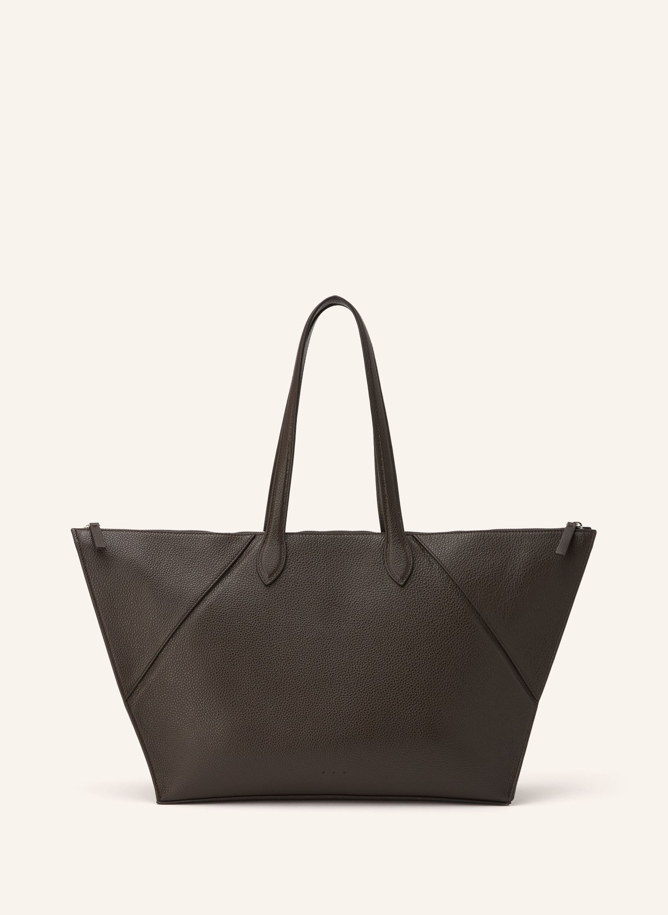AESTHER EKME Shoppers: DARK BROWN / SILVER