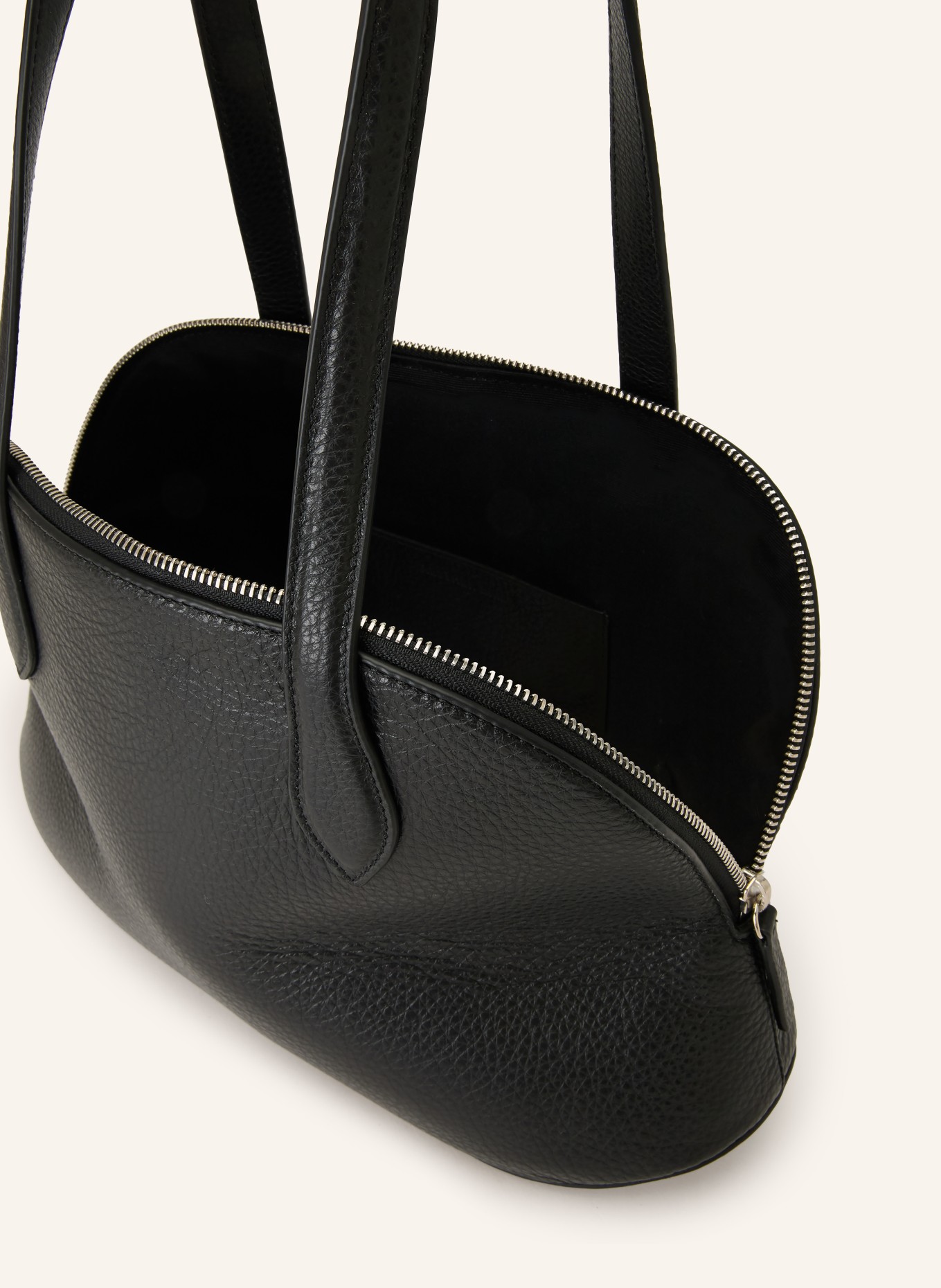 AESTHER EKME Shoulder bag: BLACK / SILVER