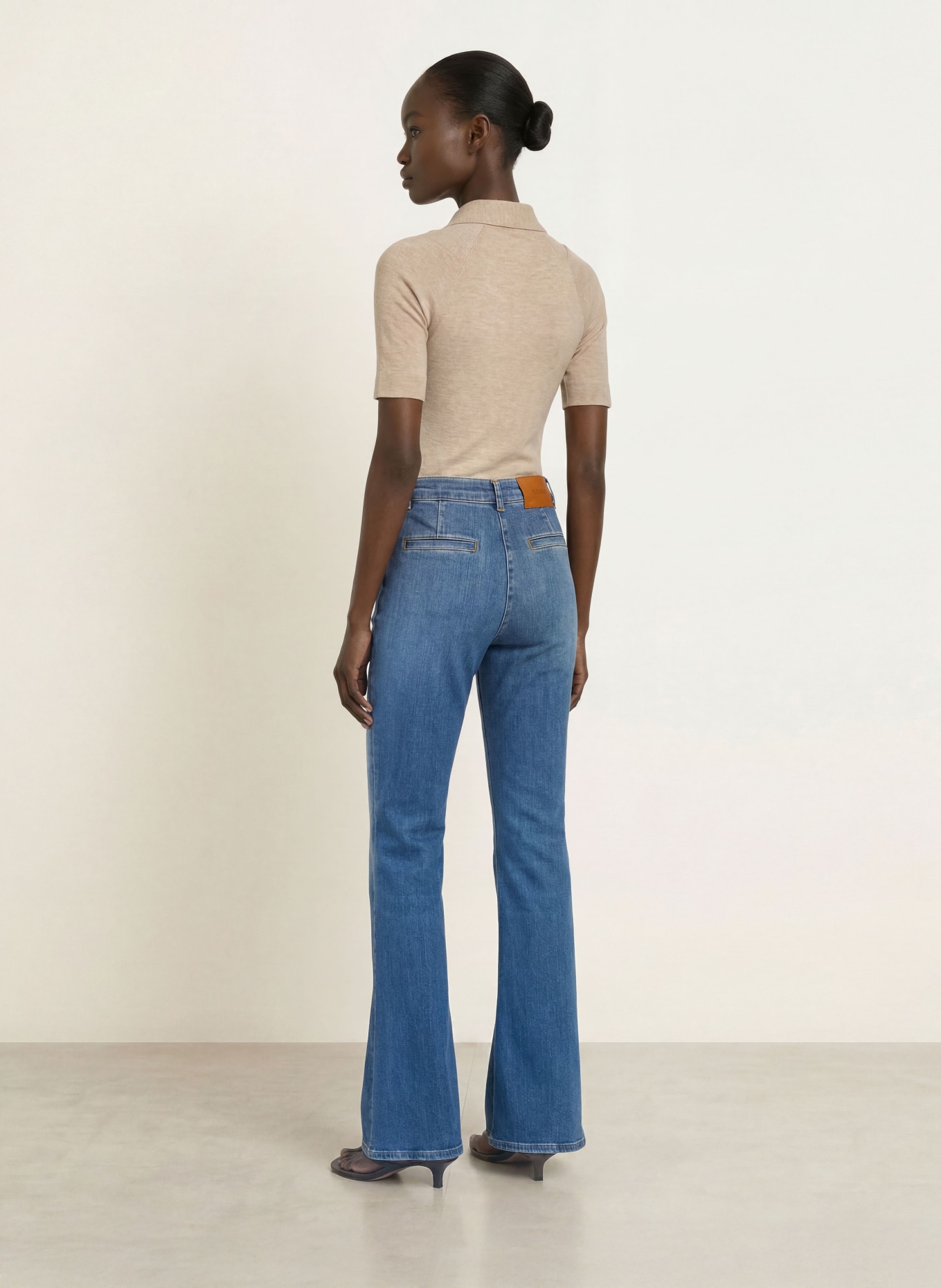 REISS Strickshirt SHONA: BEIGE