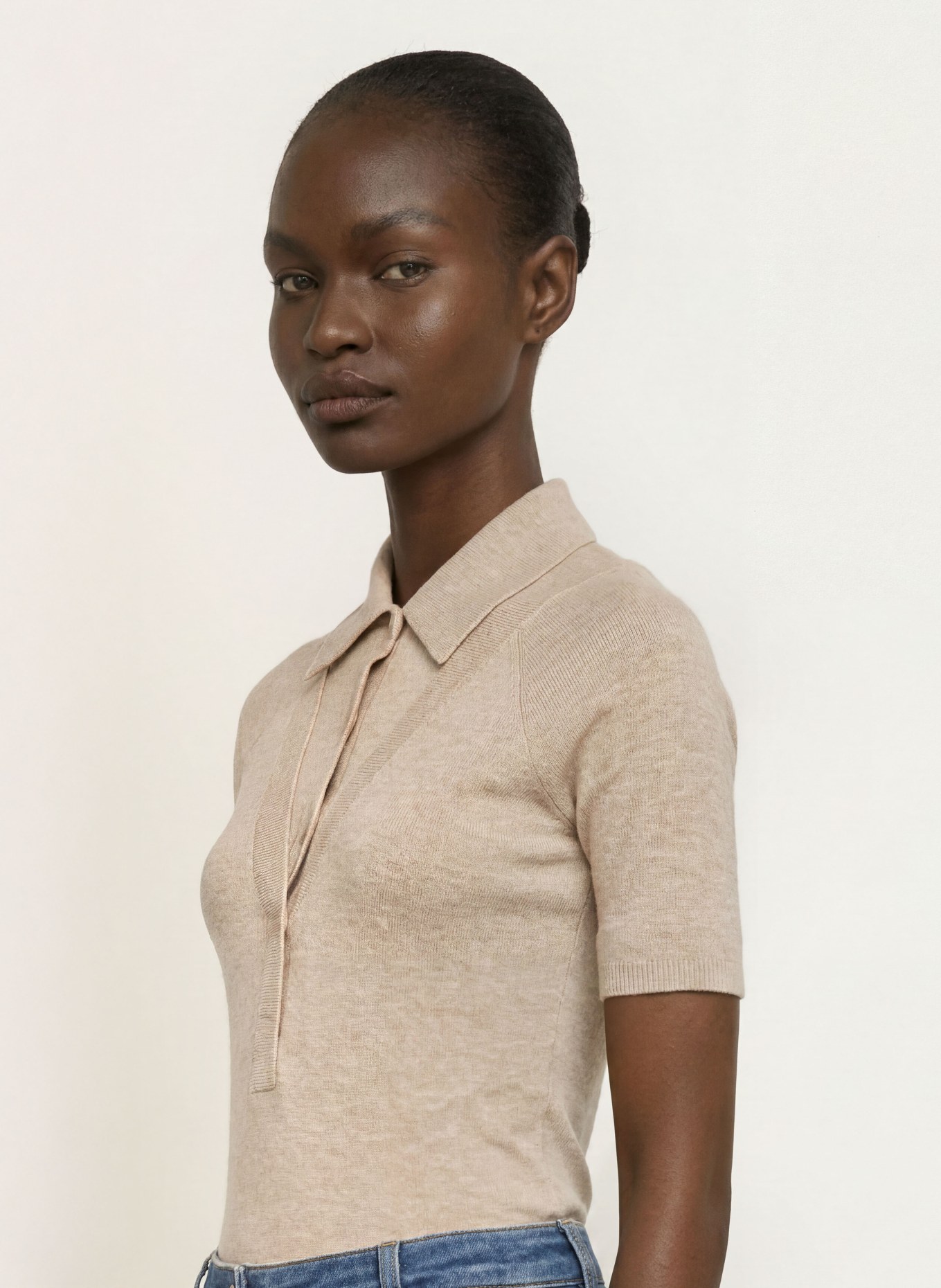REISS Strickshirt SHONA: BEIGE