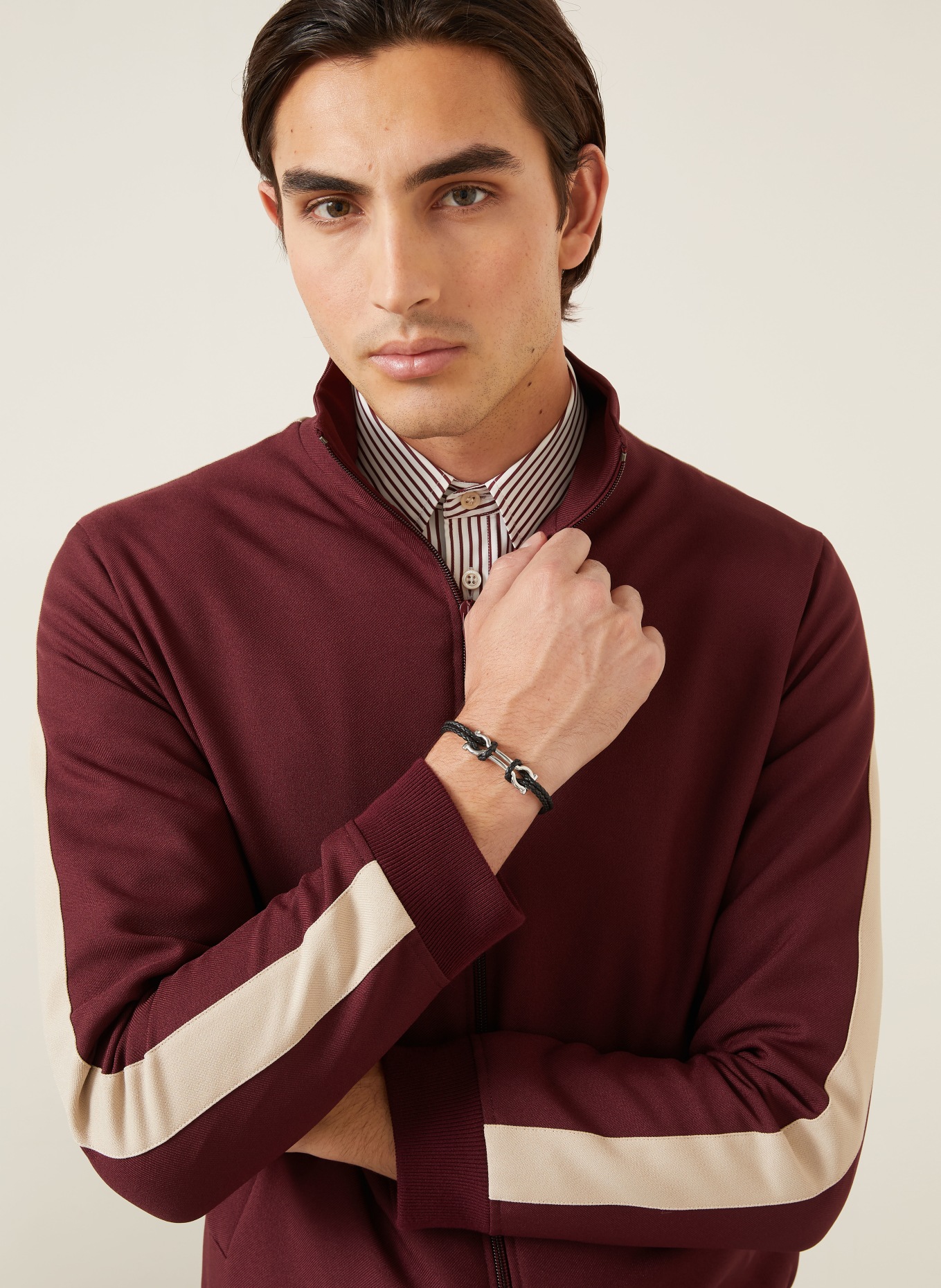 FERRAGAMO Armband: SCHWARZ / SILBER