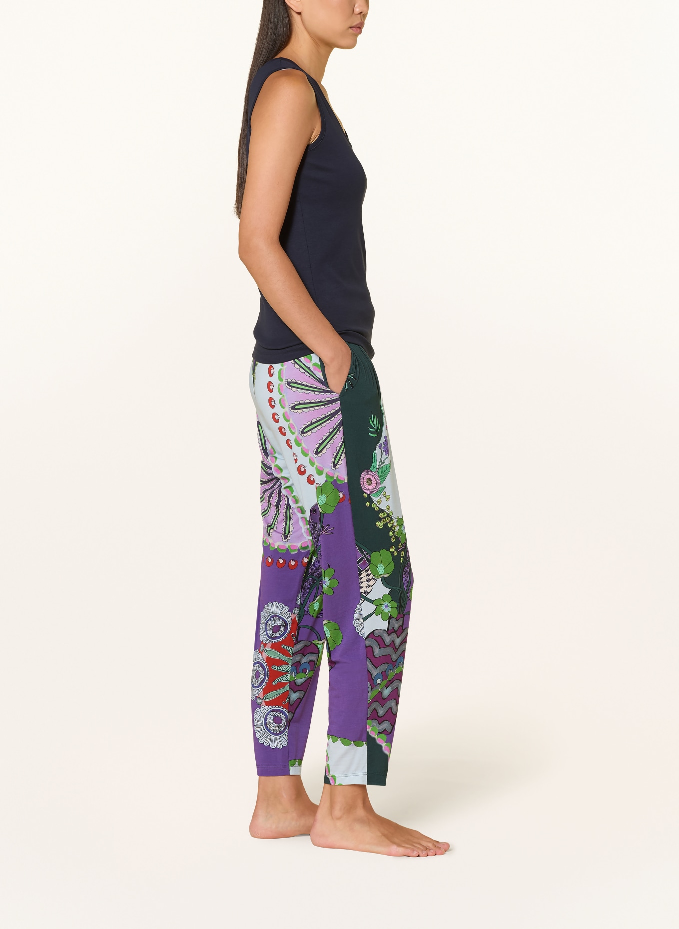 mey SECRET GLADE Pajama bottoms Collection: DARK GREEN / PURPLE / LIGHT BLUE