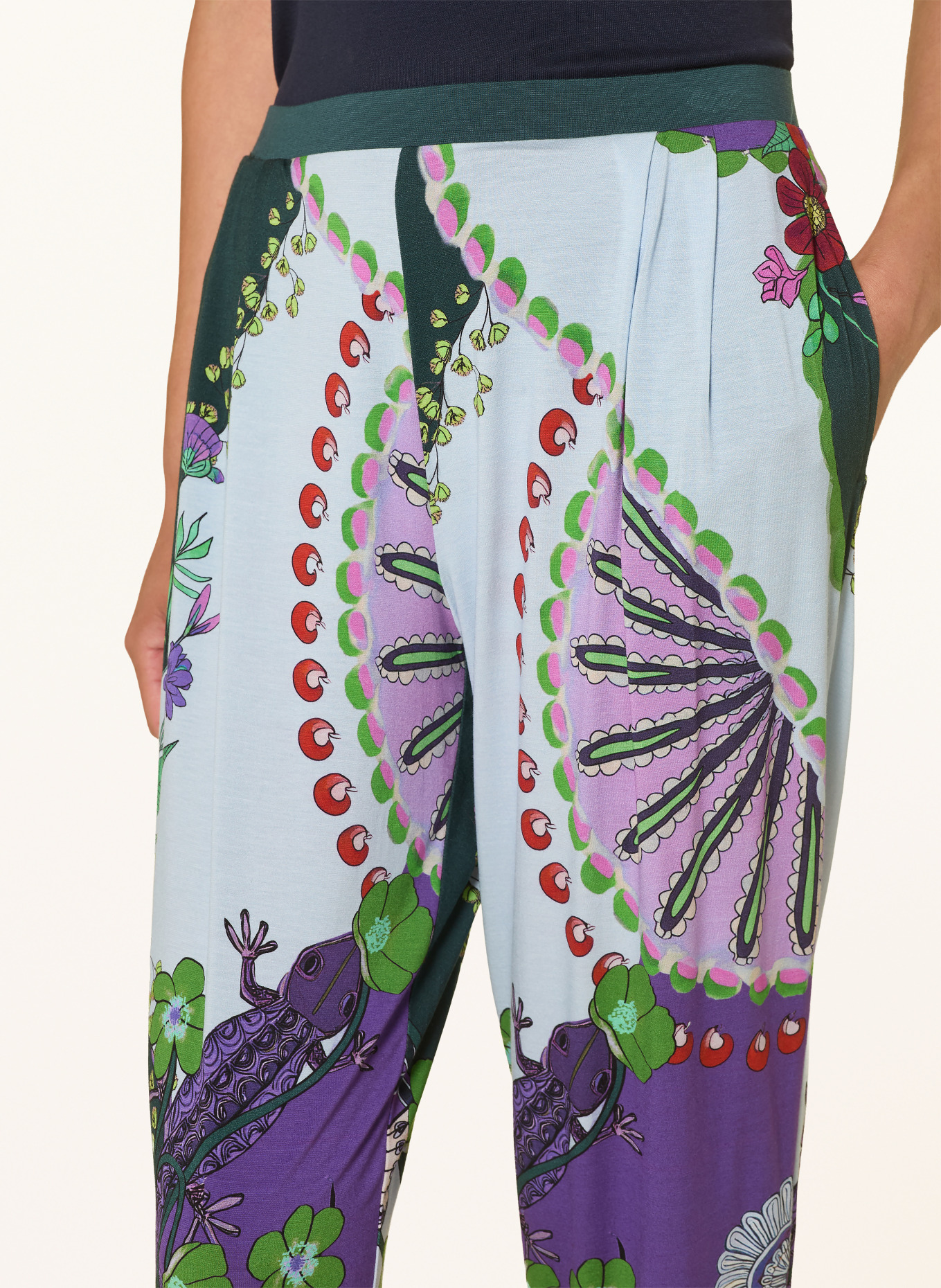 mey SECRET GLADE Pajama bottoms Collection: DARK GREEN / PURPLE / LIGHT BLUE