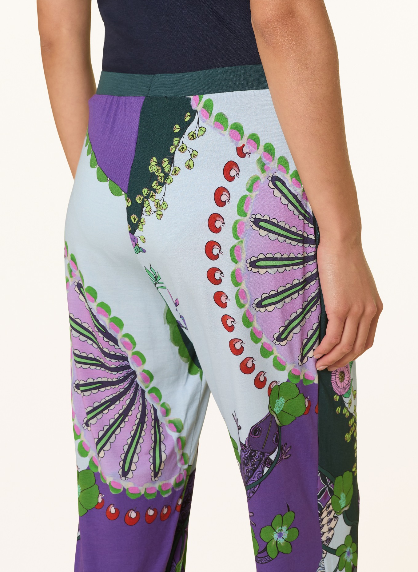 mey SECRET GLADE Pajama bottoms Collection: DARK GREEN / PURPLE / LIGHT BLUE