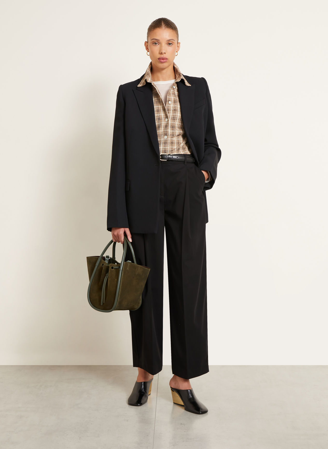 Proenza Schouler Small Handbag: OLIVE / SILVER