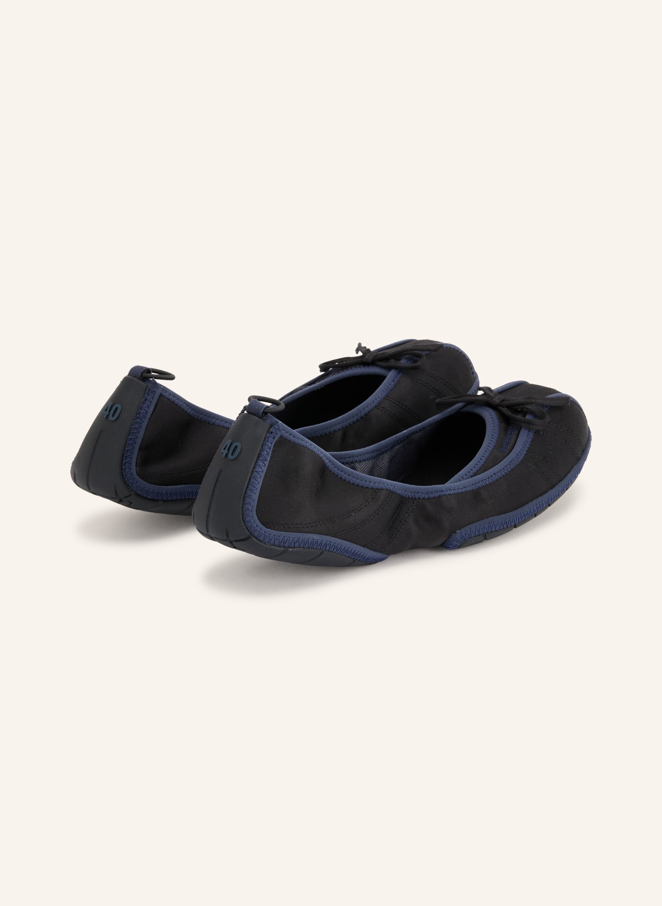 BALENCIAGA Baleriny: CZARNY / GRANATOWY