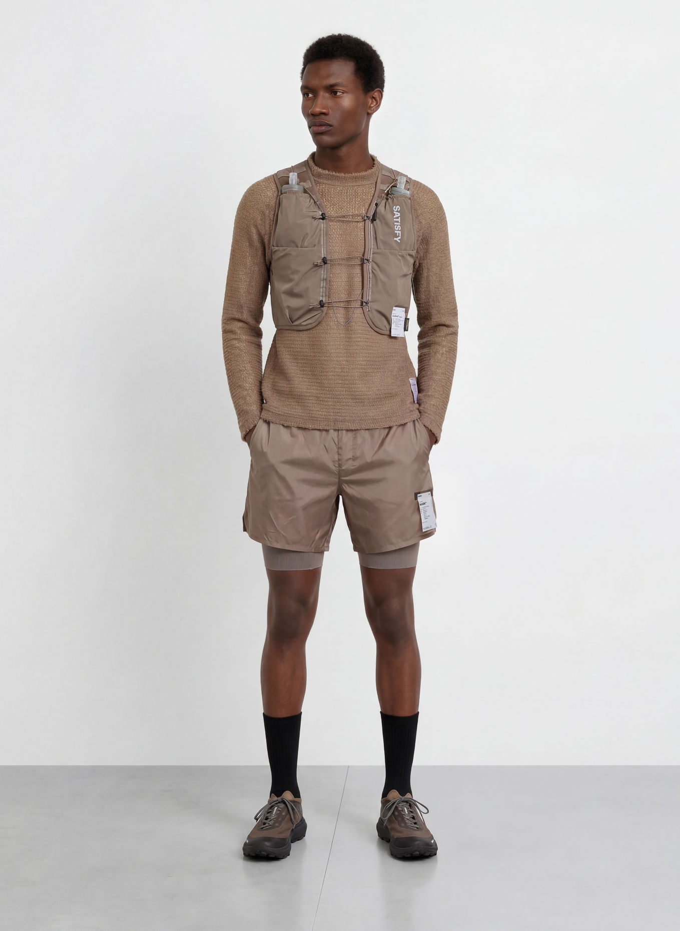 SATISFY FUZZFLEECE™ AD Functional Shirt: BROWN