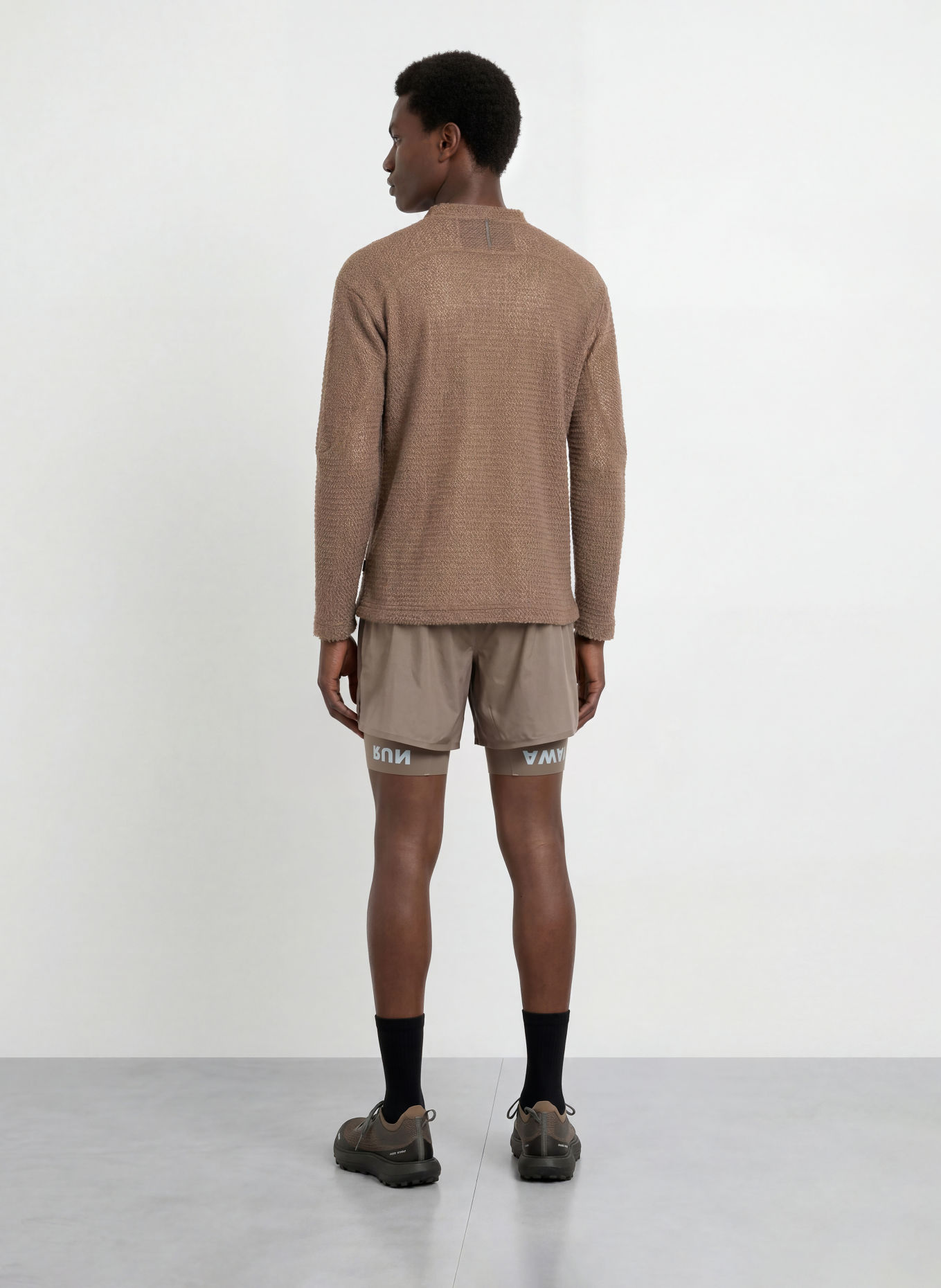 SATISFY FUZZFLEECE™ AD Functional Shirt: BROWN