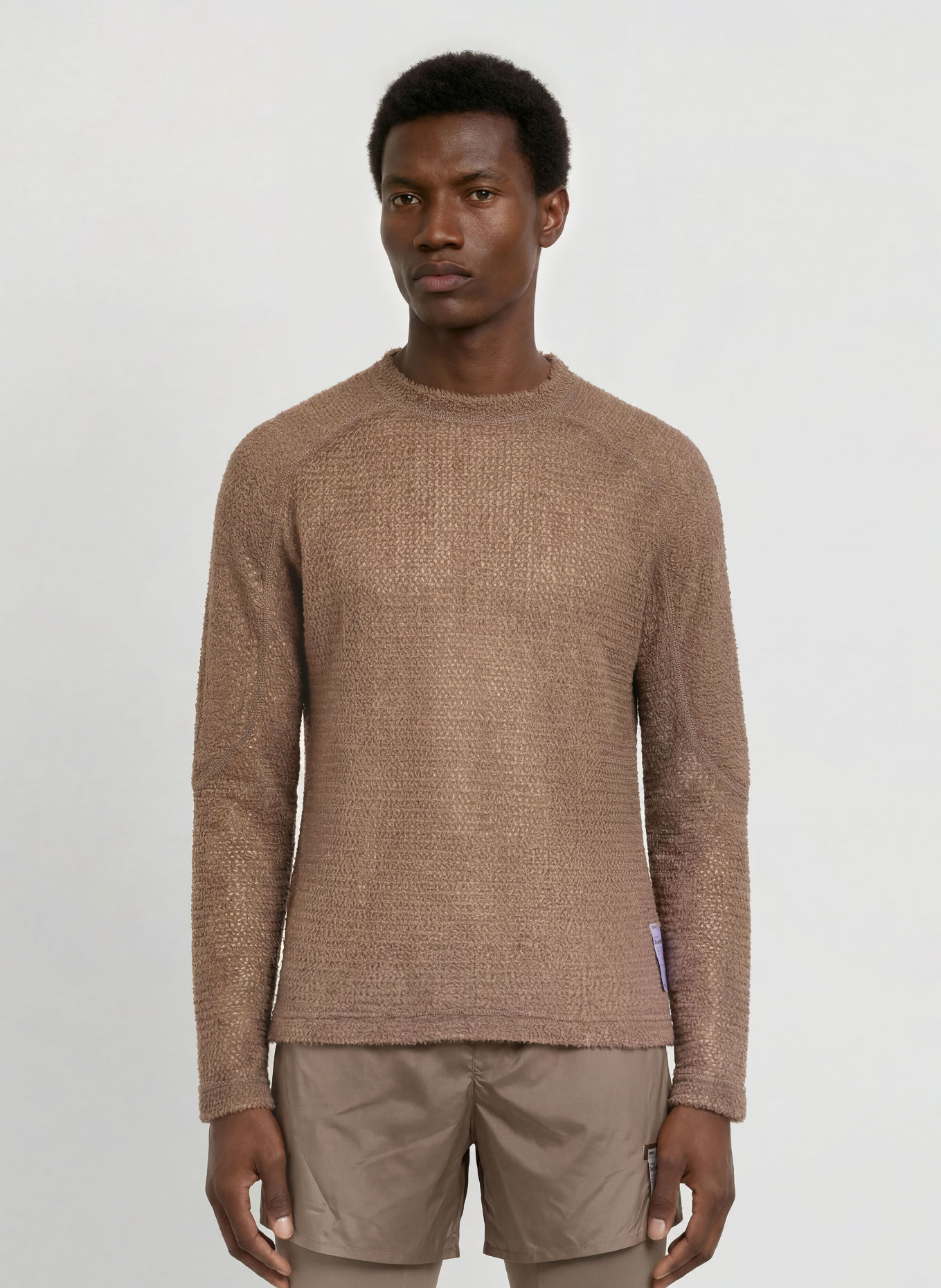 SATISFY FUZZFLEECE™ AD Functional Shirt: BROWN