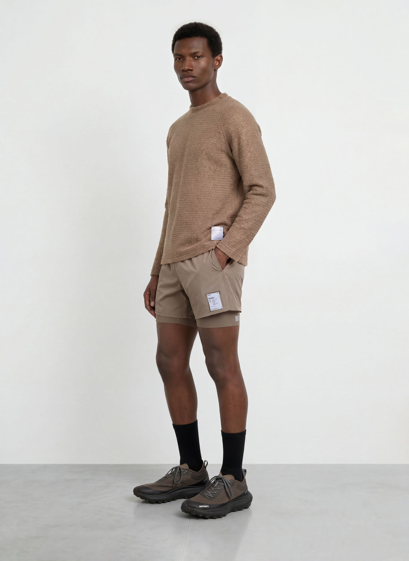 SATISFY FUZZFLEECE™ AD Functional Shirt: BROWN