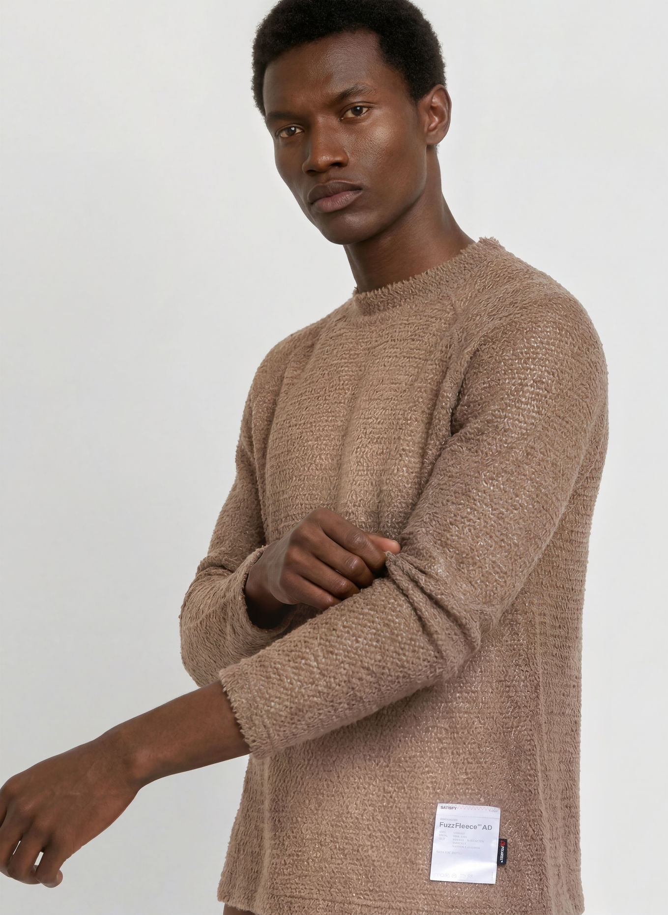 SATISFY FUZZFLEECE™ AD Functional Shirt: BROWN