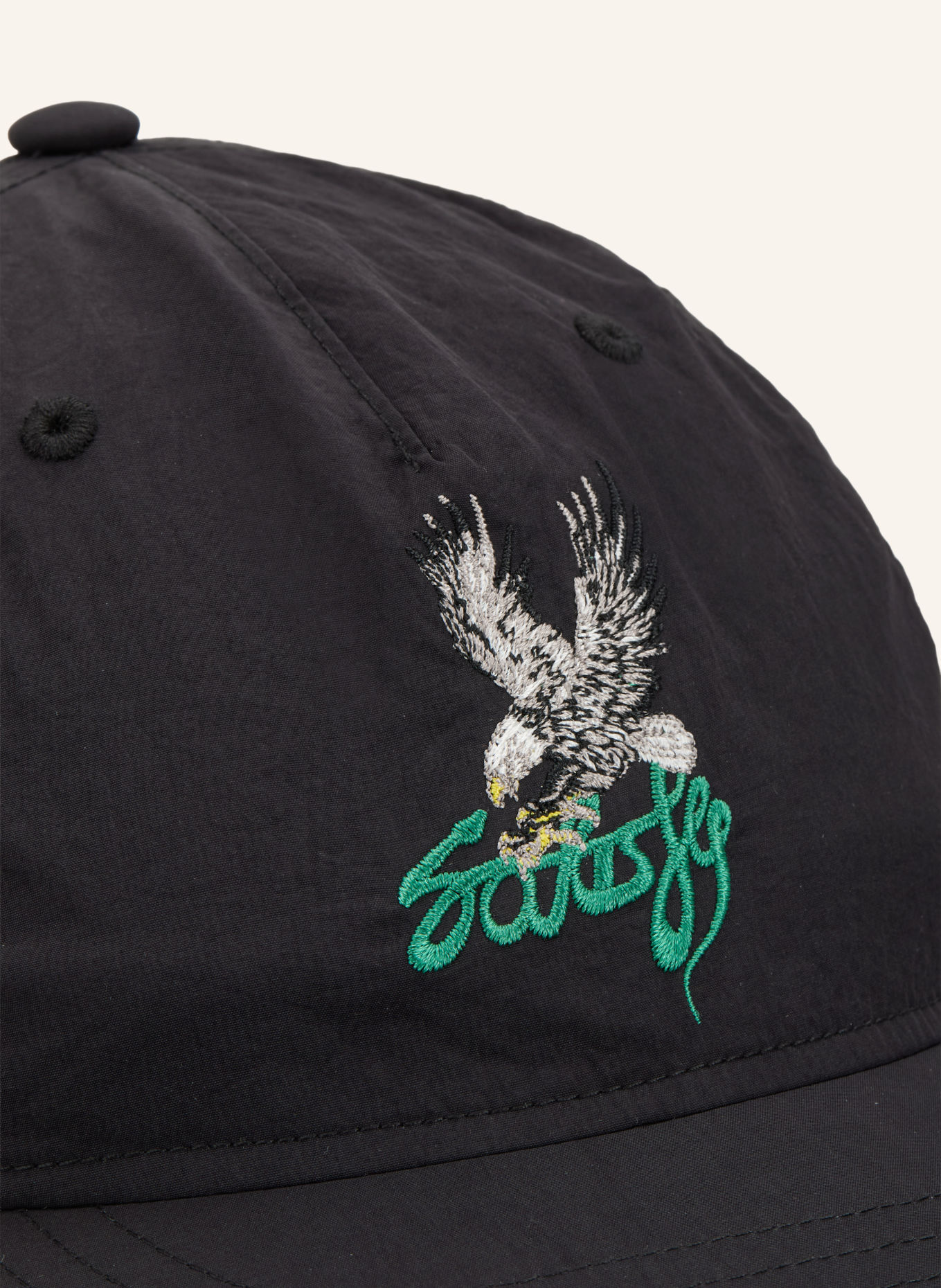 SATISFY FLITESILK™ Cap: BLACK / BEIGE / GREEN