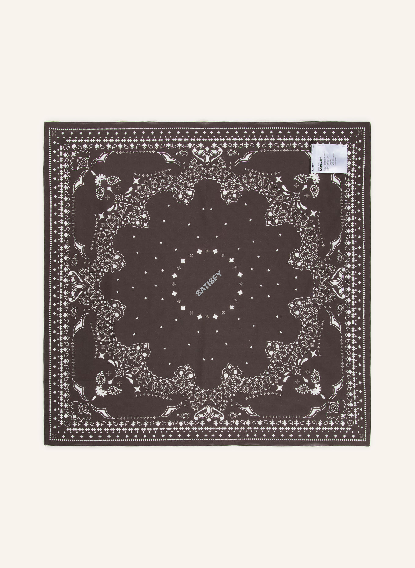 SATISFY SOFTCELL™ Scarf: TAUPE / WHITE