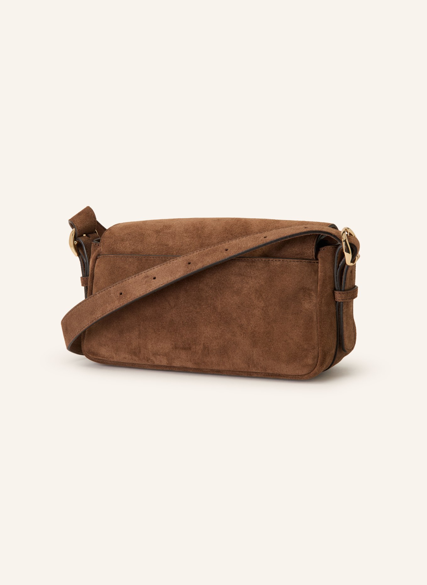 SANDRO Schultertasche: BRAUN / GOLD