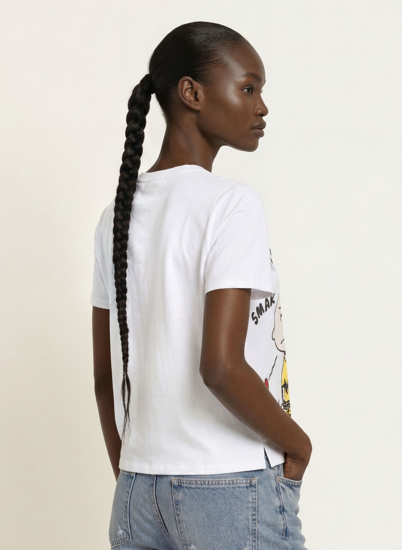 Princess GOES HOLLYWOOD T-shirt orné de strass: BLANC / GRIS / NOIR