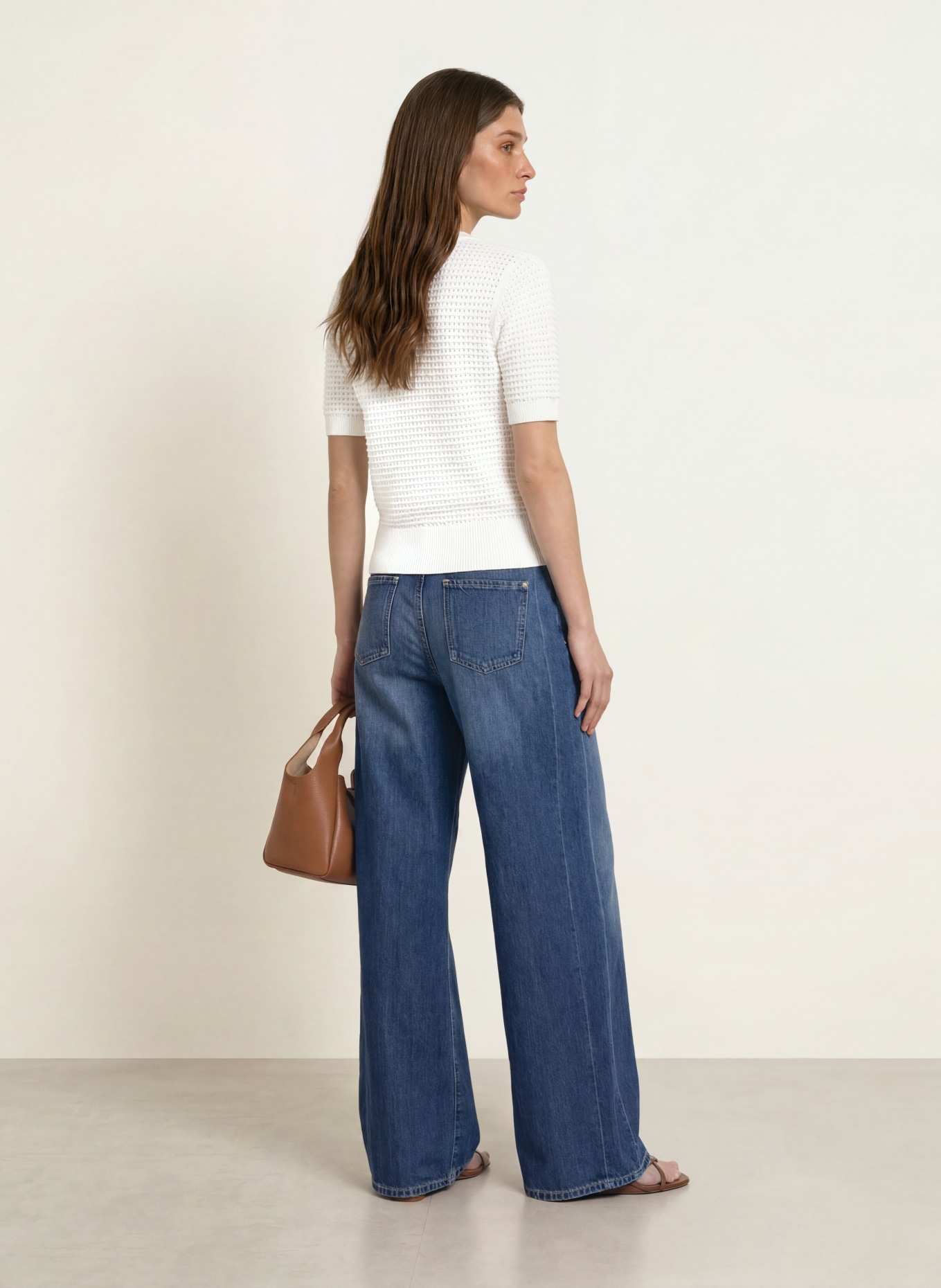 HOBBS Gebreid shirt LEAH: CRÈME