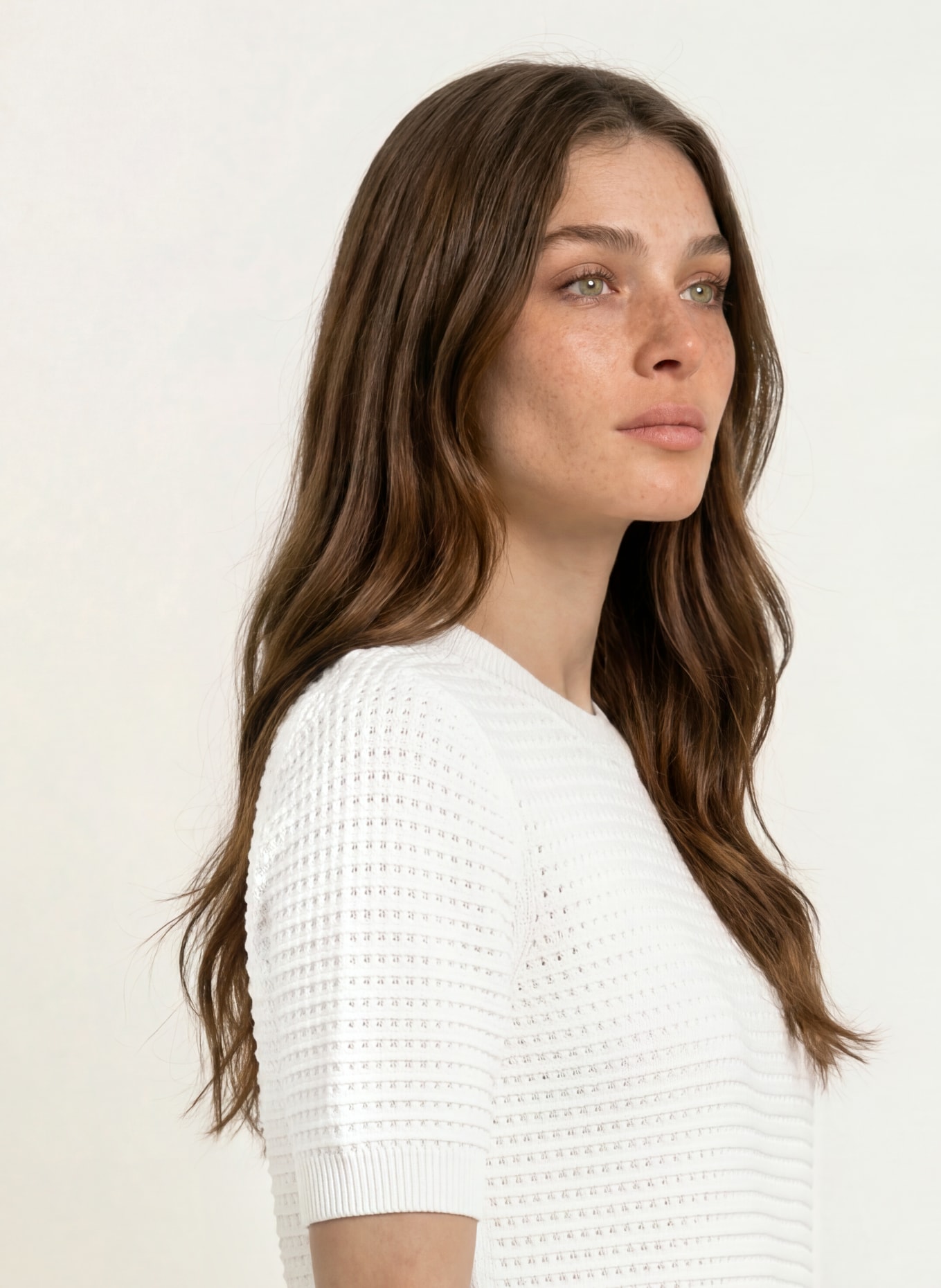 HOBBS Gebreid shirt LEAH: CRÈME