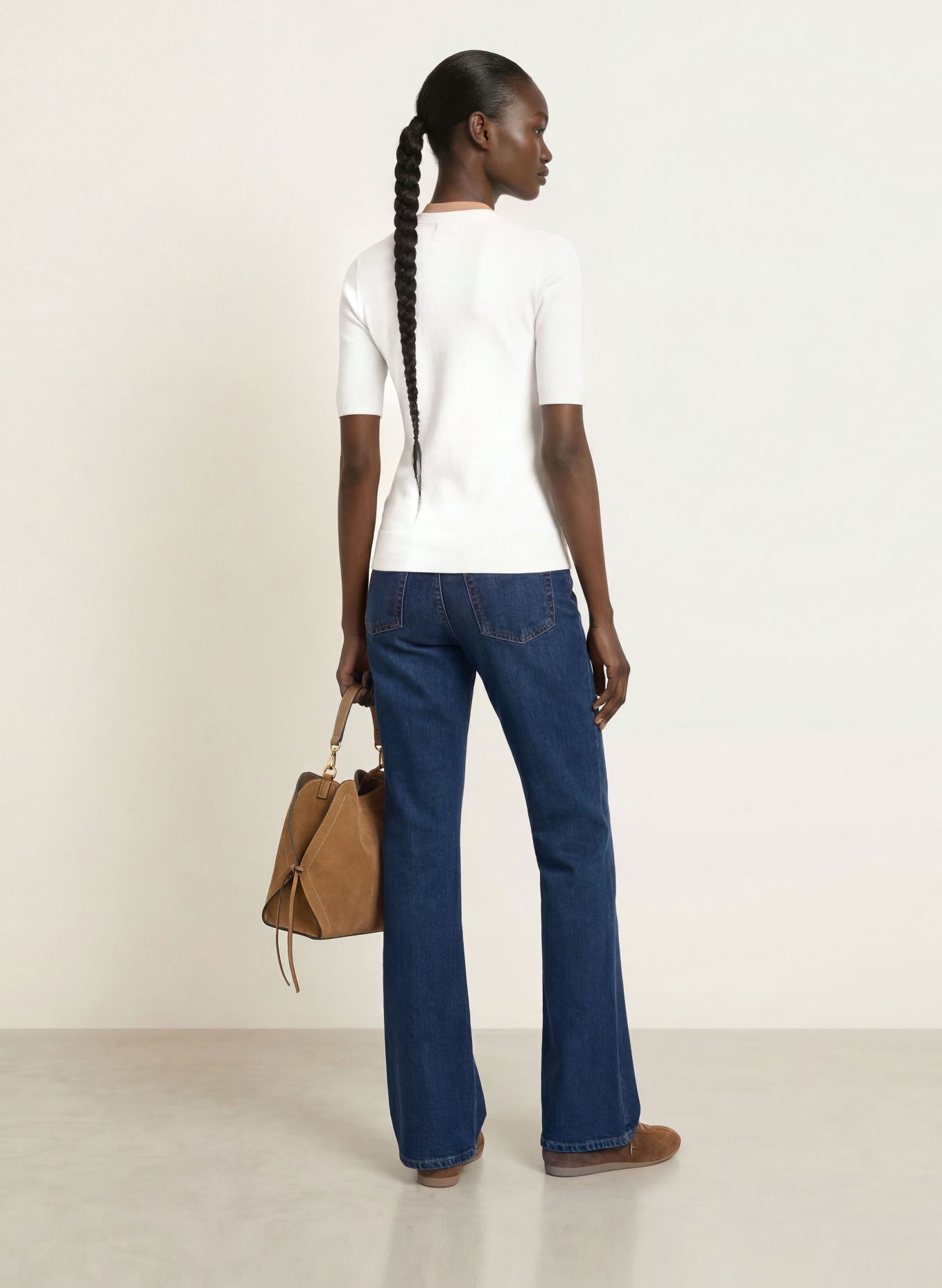 HOBBS Strickshirt SCARLETT: CREME / COGNAC