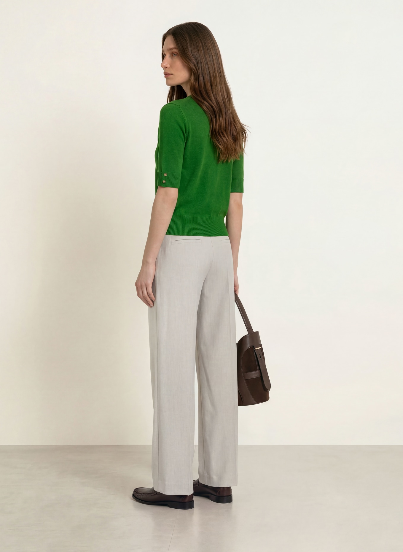 HOBBS LEANNE Knit shirt: GREEN