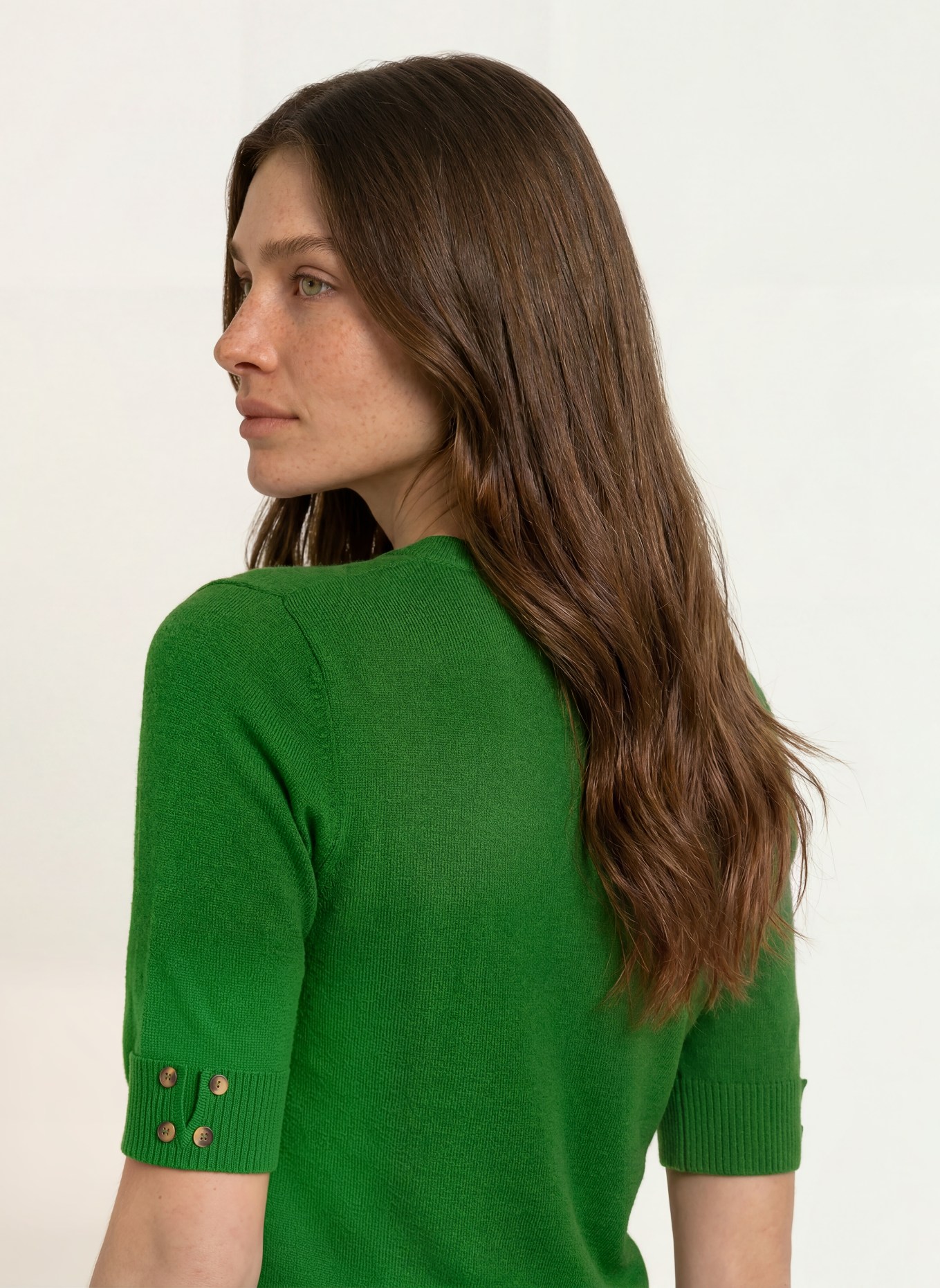 HOBBS LEANNE Knit shirt: GREEN