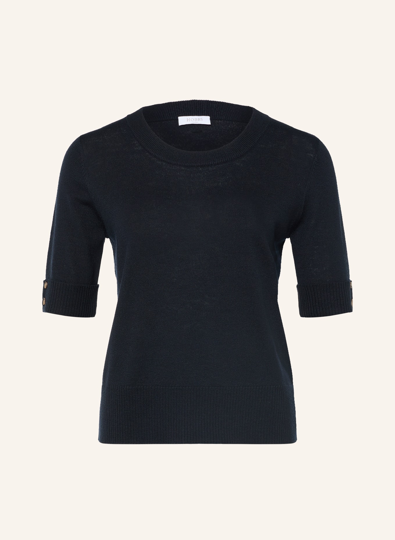 HOBBS Tricou tricotat LEANNE: ALBASTRU ÎNCHIS