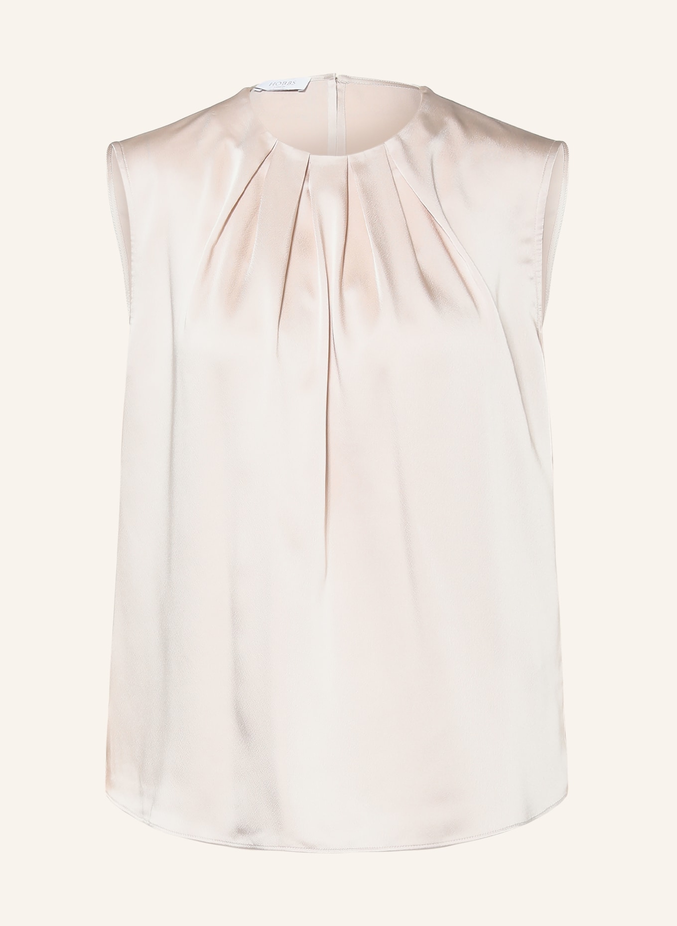 HOBBS Blousetop ROSANNE uit satijn: CRÈME