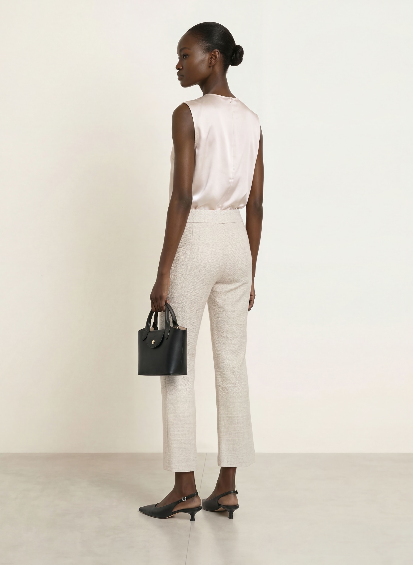 HOBBS Blousetop ROSANNE uit satijn: CRÈME