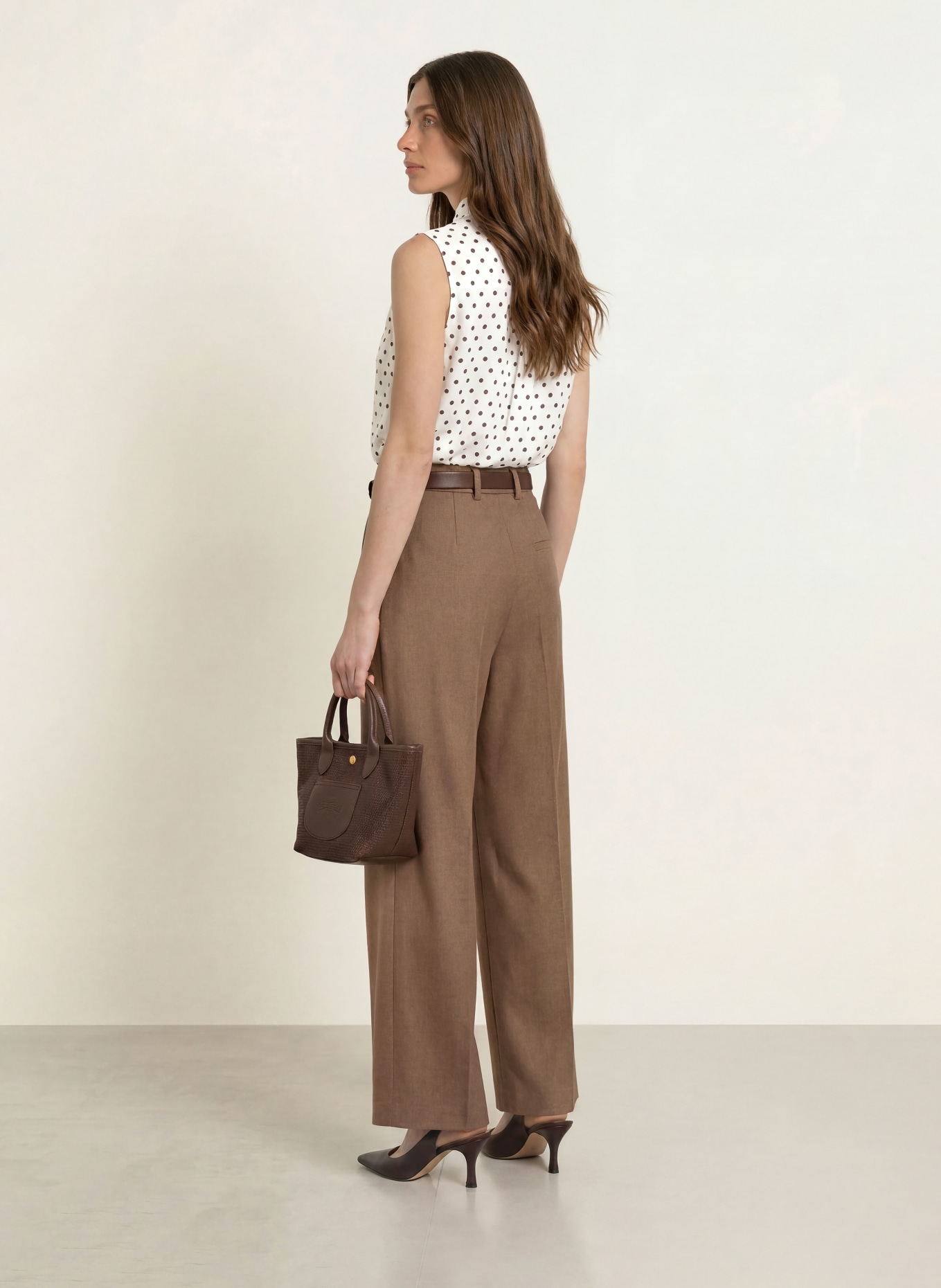 HOBBS NATASHA blouse with removable bow: WHITE / BLACK