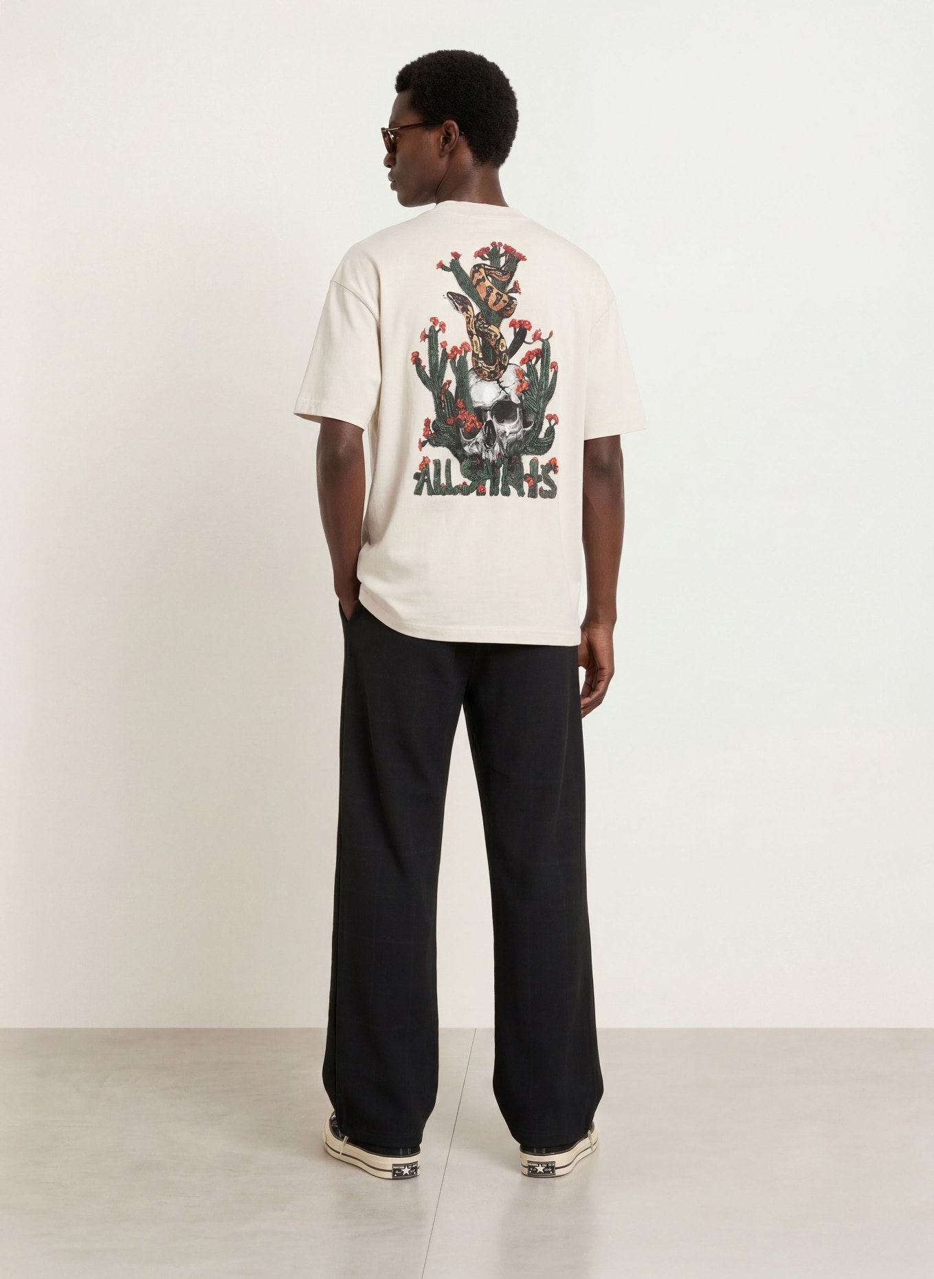 ALLSAINTS HARRIS Jogging-style trousers, Regular Fit: BLACK